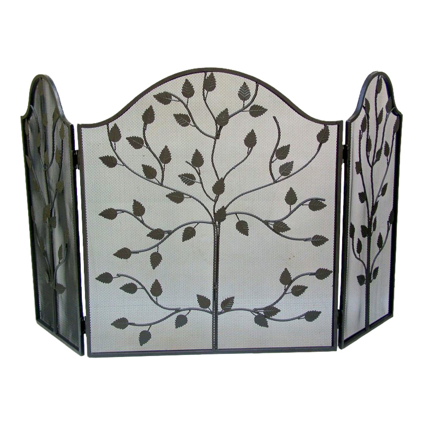 GiftBay 1104 Folding 3 Panel Fireplace Screen 30.5" High, Black Powder Coated