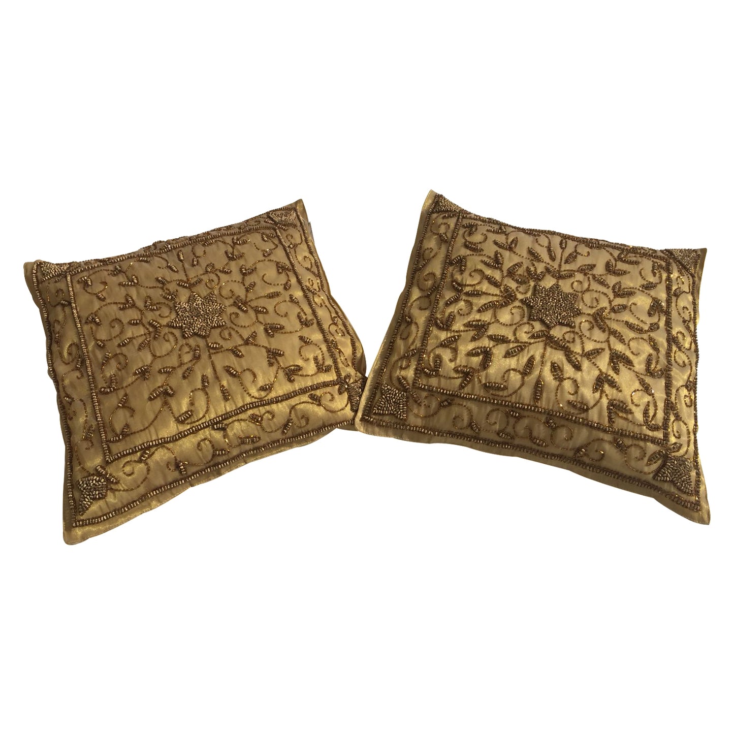 GiftBay Square Shape Set of 2 Throw Pillow Cushion Cover 16" x 16" with Pillow