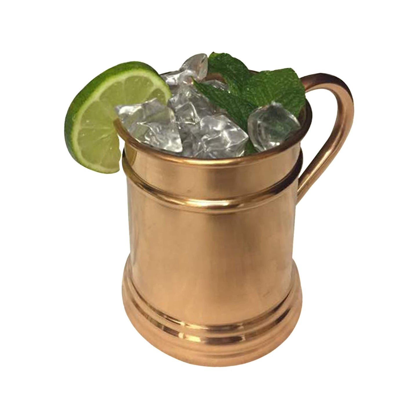 GiftBay Mug-101 Moscow Mule Copper Mug Set of 4, Unique Hammered Design, 16 Ounce Size