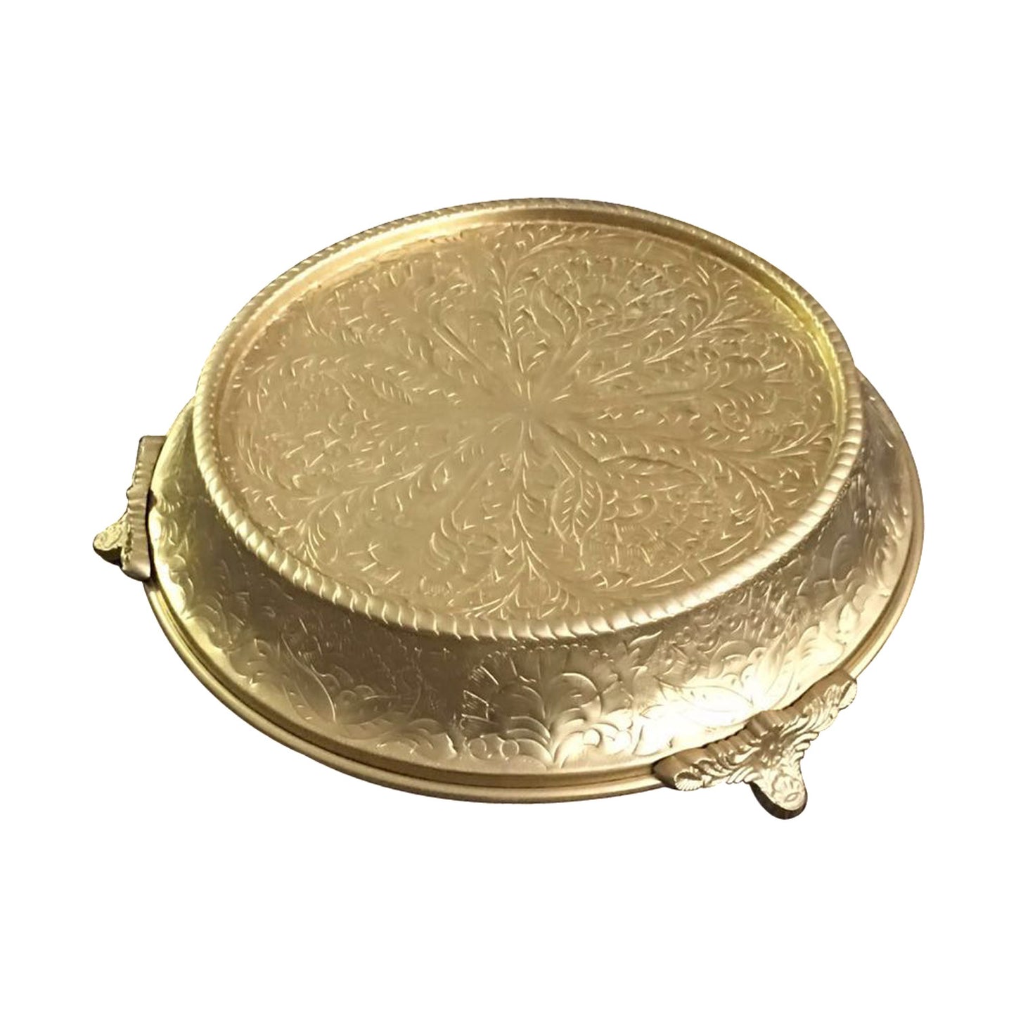 GiftBay Wedding Cake Stand Tapered 12-Inch Round, Gold Finish