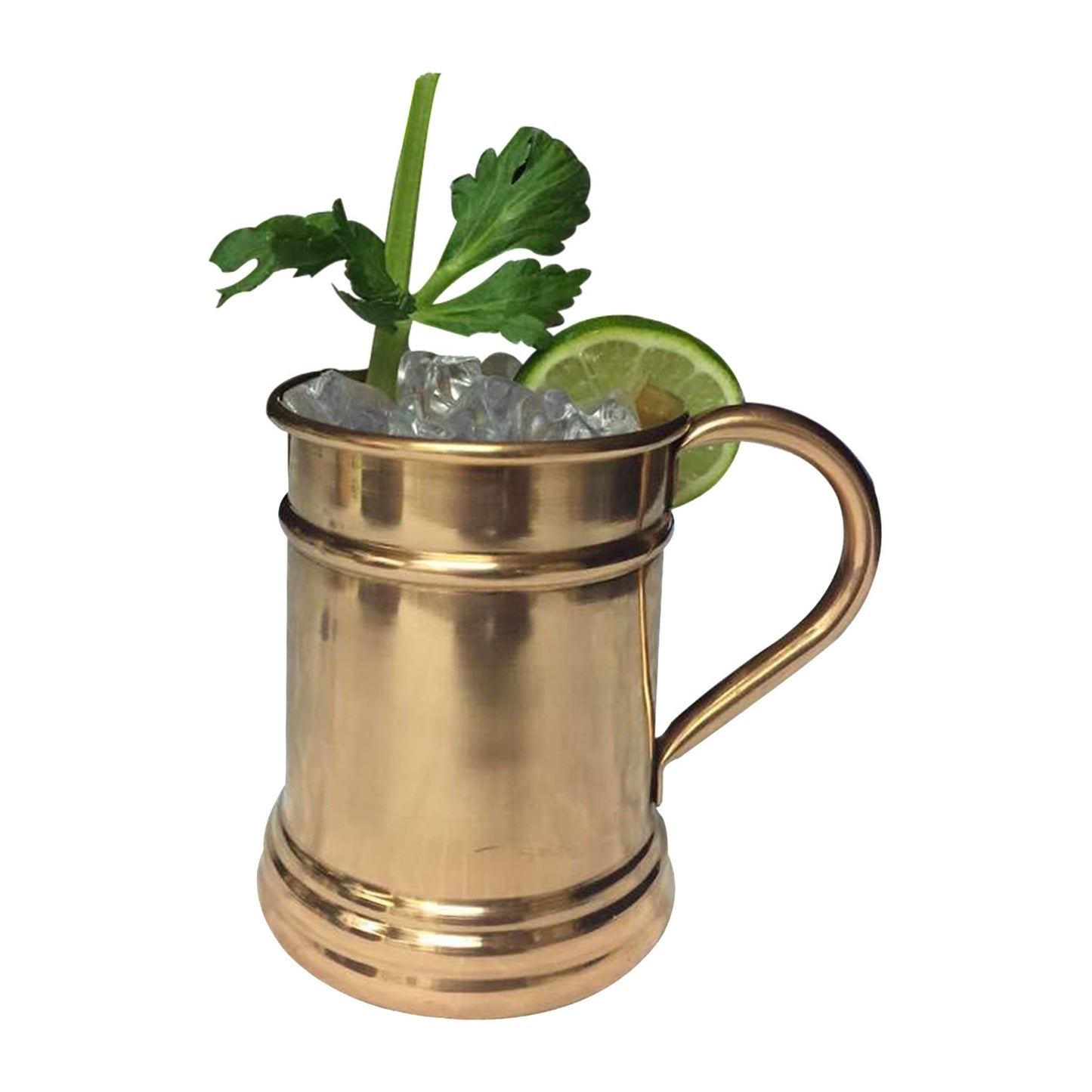 GiftBay Mug-101 Moscow Mule Copper Mug Set of 4, Unique Hammered Design, 16 Ounce Size
