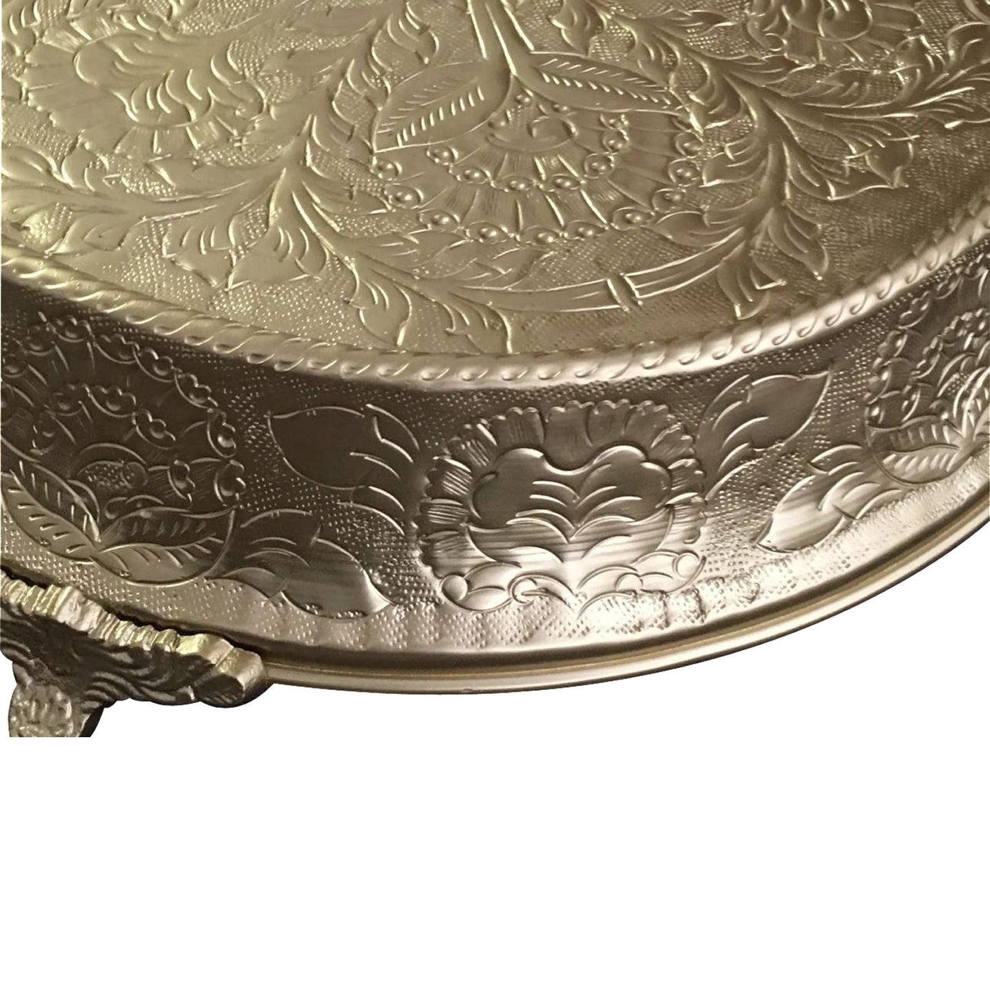 GiftBay Wedding Cake Stand Tapered 12-Inch Round, Gold Finish