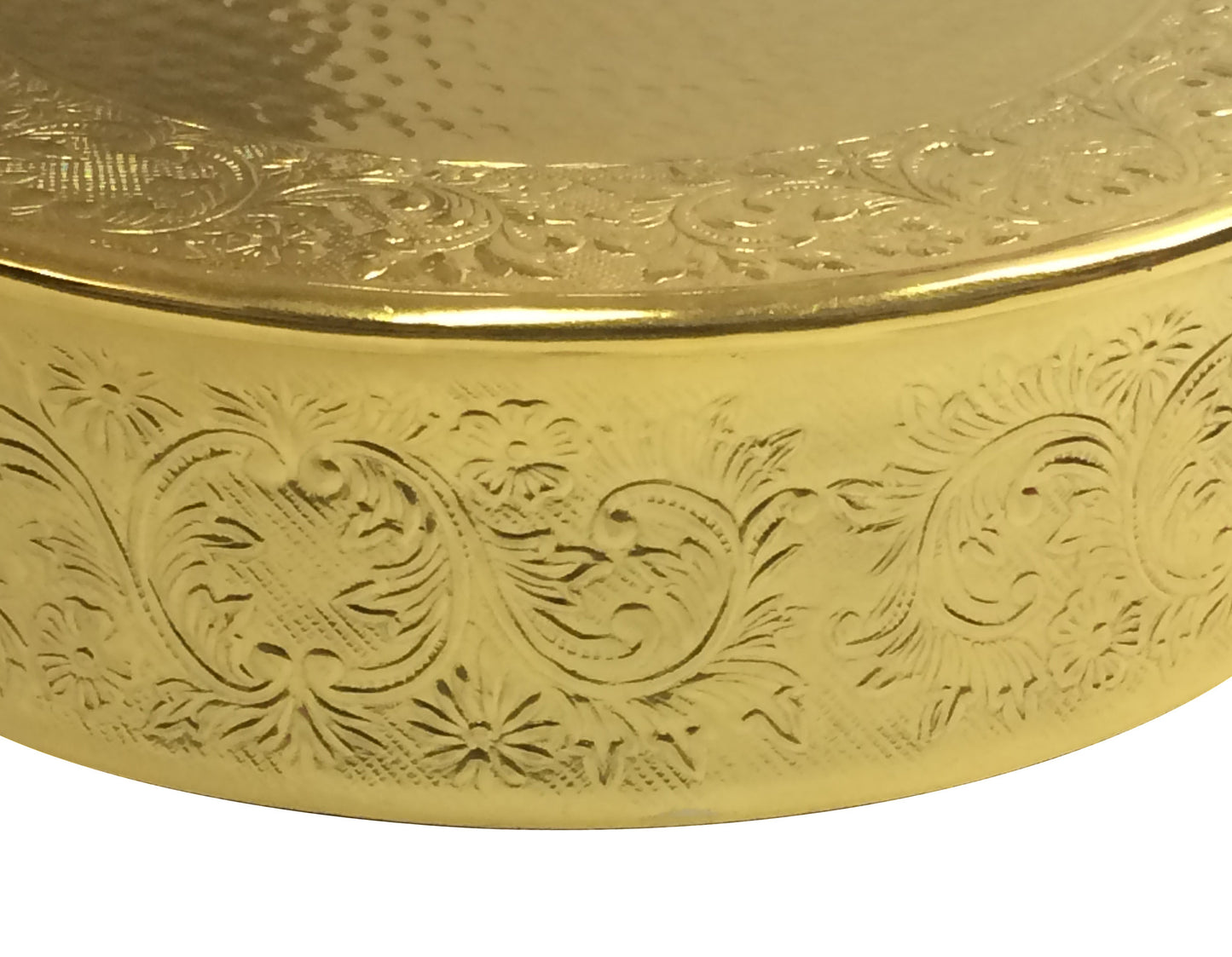 GiftBay Gold Wedding Cake Stand Round 16", Aluminum Metal