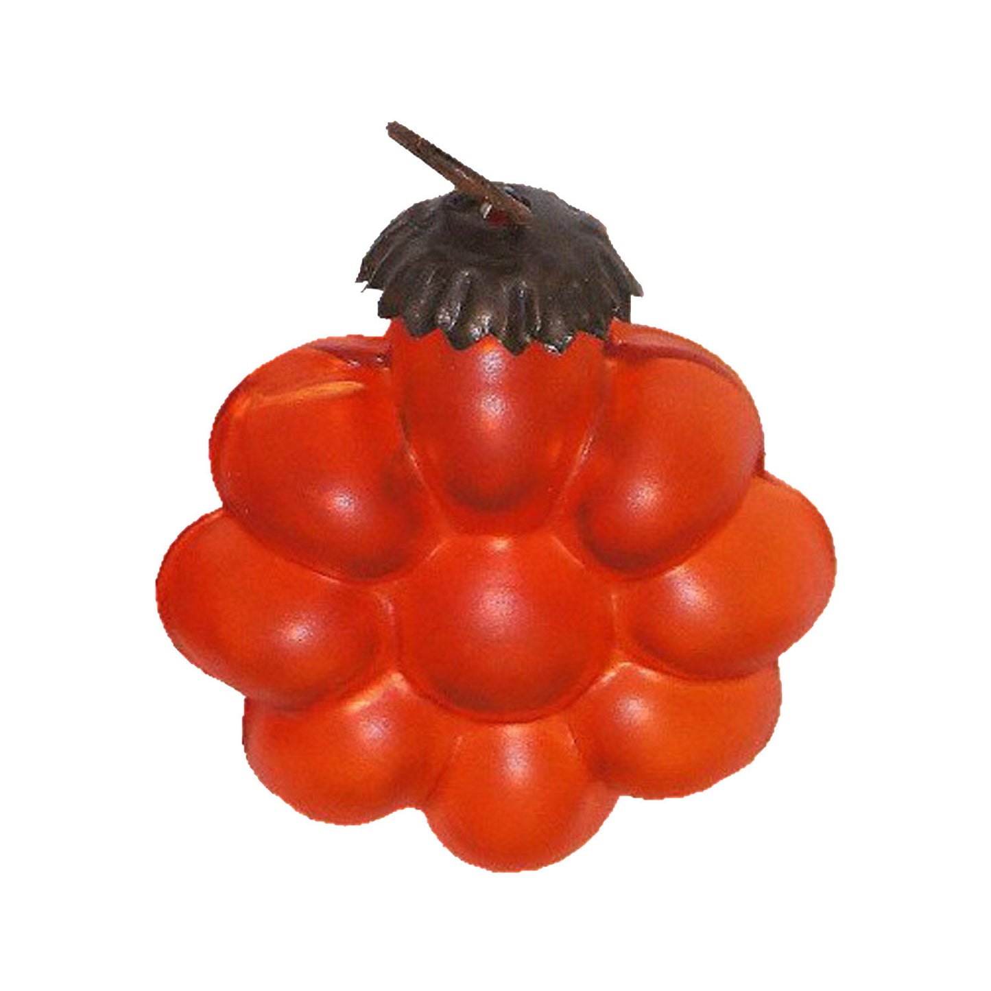 GiftBay 030(S/12)Orange Flower Glass Christmas Tree Ornament Set of 12 Pcs. An Antique-look Glass Ornament Set.