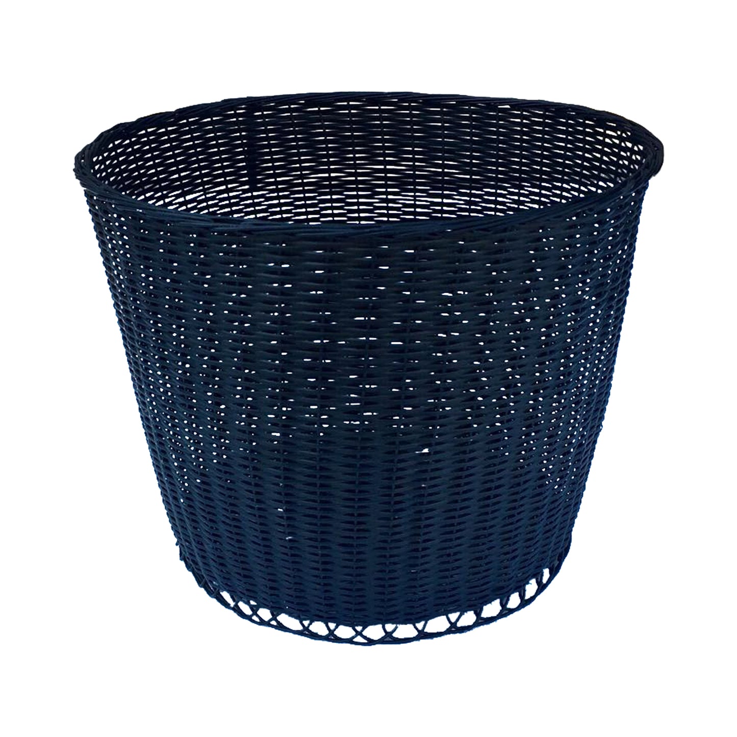 GiftBay Creations Sturdy Metal Wire Basket Set of 2 Pieces, 9.5" high, Powder-Coated, Black