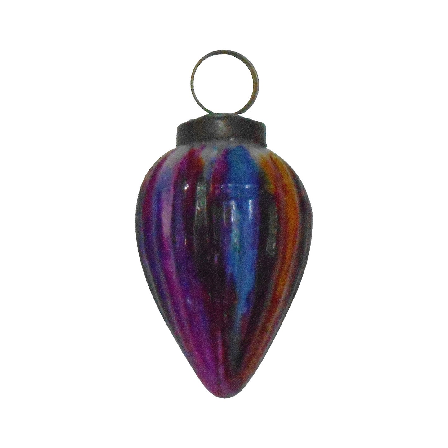 GiftBay Creations ORN-123(S/12) Antique-look Glass Ornament 3" H, Set of 12 for Christmas Tree Decoration