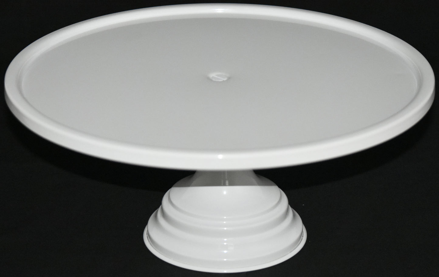 GiftBay Creations® Pedestal Cake Stand 13" Diameter (Top) Metal (White)