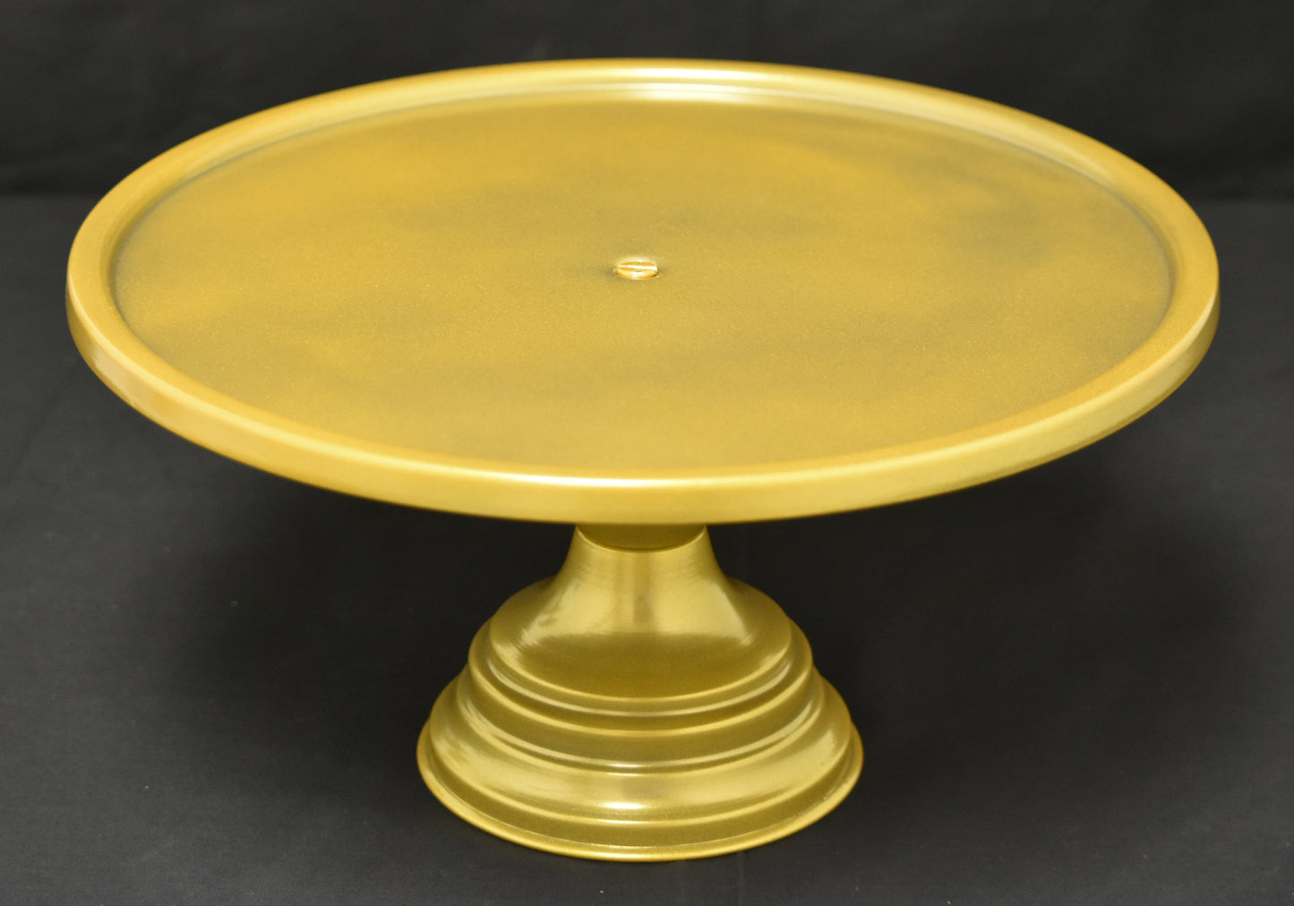 GiftBay Creations® Pedestal Cake Stand 13" Diameter (Top) Metal (Gold)