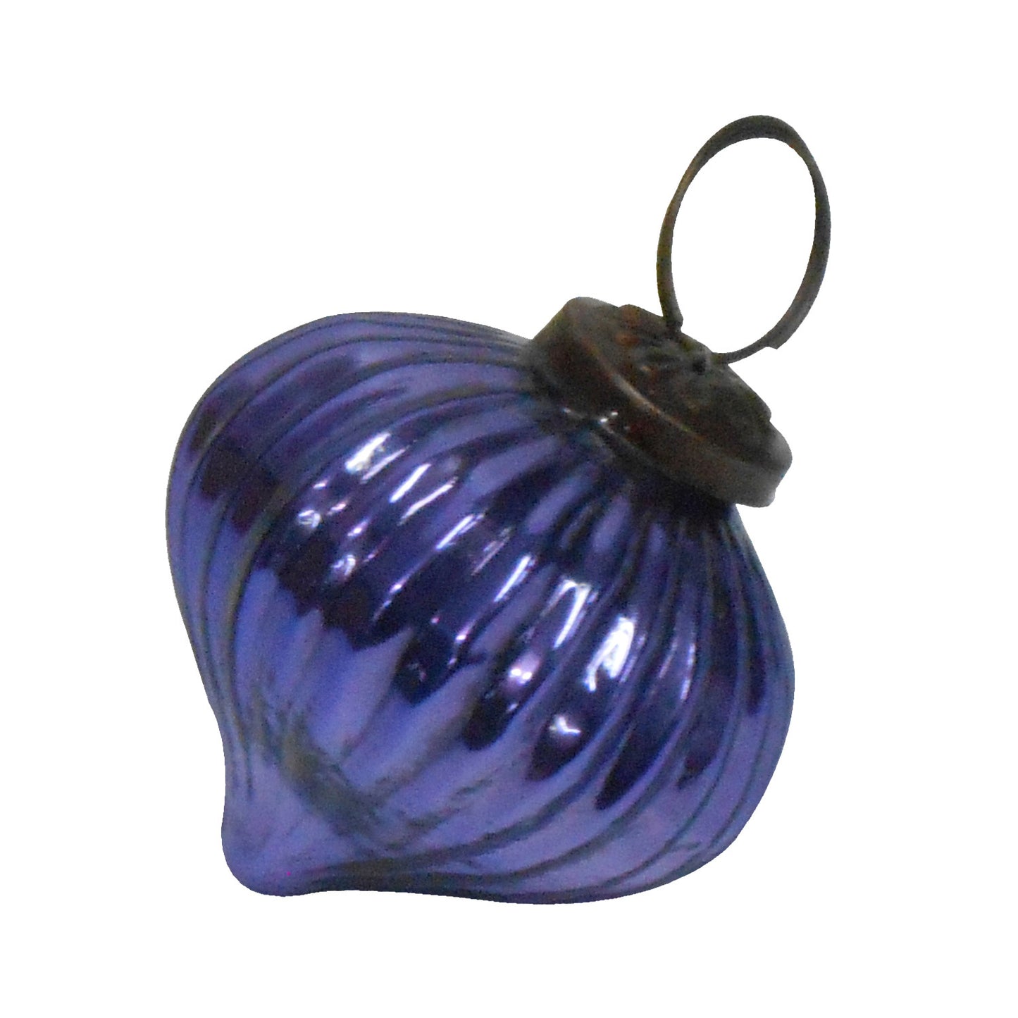 GiftBay ORN-107(S/12) Antique-look Glass Ornament 2.5" H, Set of 12 for Christmas Tree Decorations
