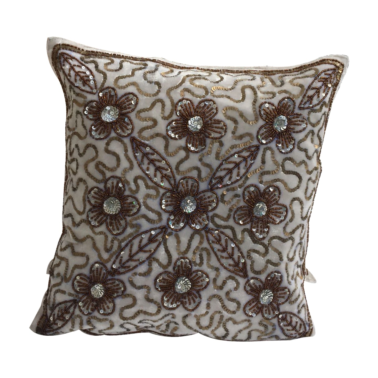 GiftBay Square Shape Set of 2 Throw Pillow Cushion Cover 16" x 16" with Pillow