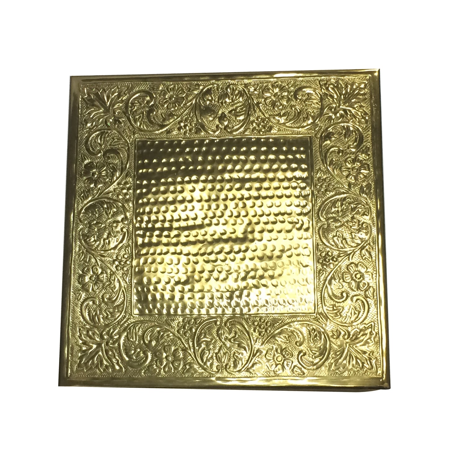 GiftBay Gold Wedding Cake Stand Square 22", Aluminum Gold Finish.