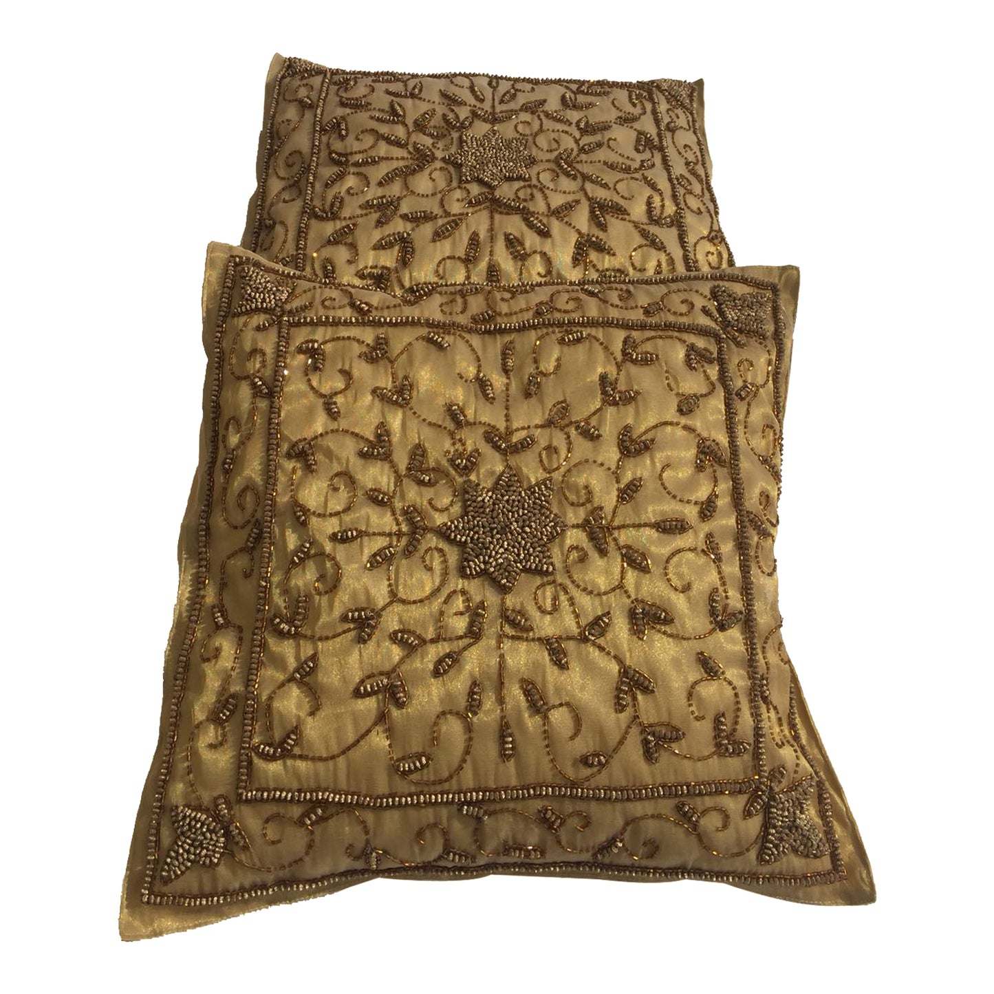 GiftBay Square Shape Set of 2 Throw Pillow Cushion Cover 16" x 16" with Pillow