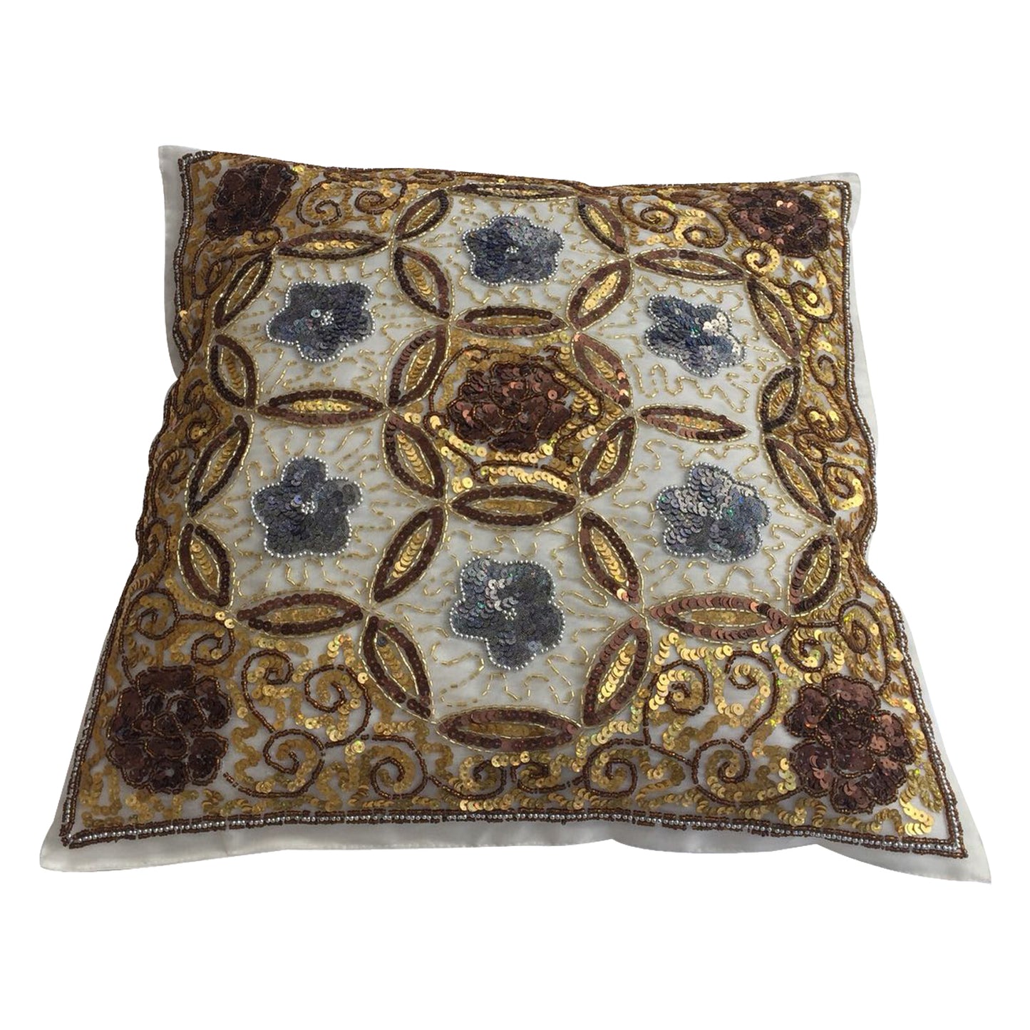 GiftBay Square Shape Set of 2 Throw Pillow Cushion Cover 16" x 16" with Pillow