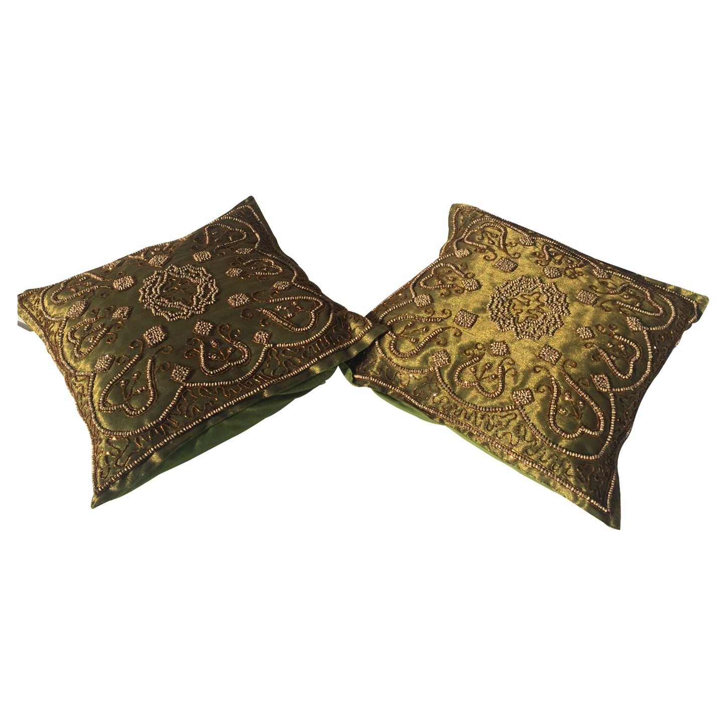 GiftBay Square Shape Set of 2 Throw Pillow Cushion Cover 16" x 16" with Pillow
