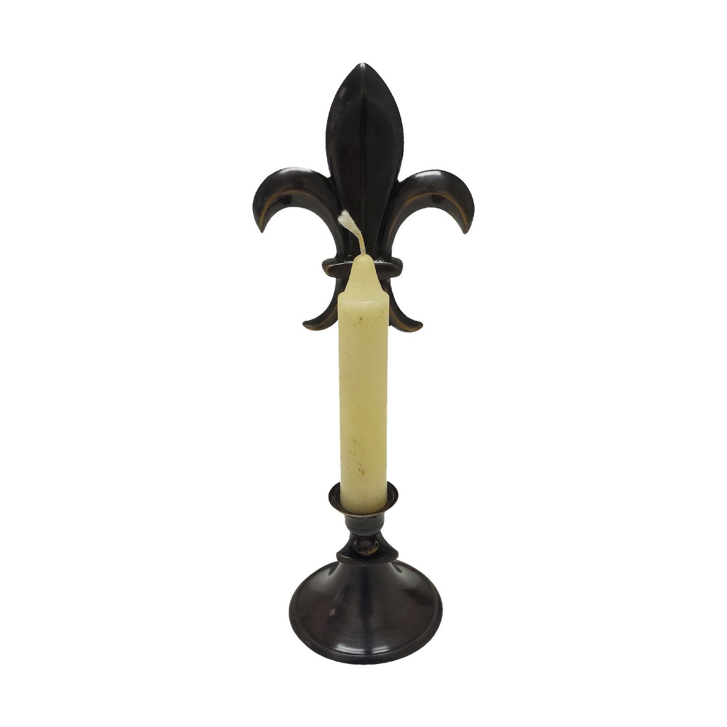 GiftBay 1010 Candlestick Holder, Antique Copper Finish, 10"h