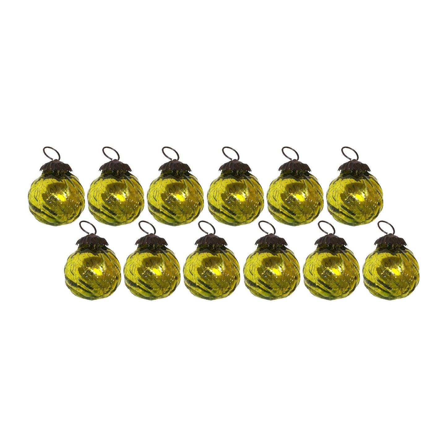 GiftBay Christmas Glass Ornament 024 (Set of 12)