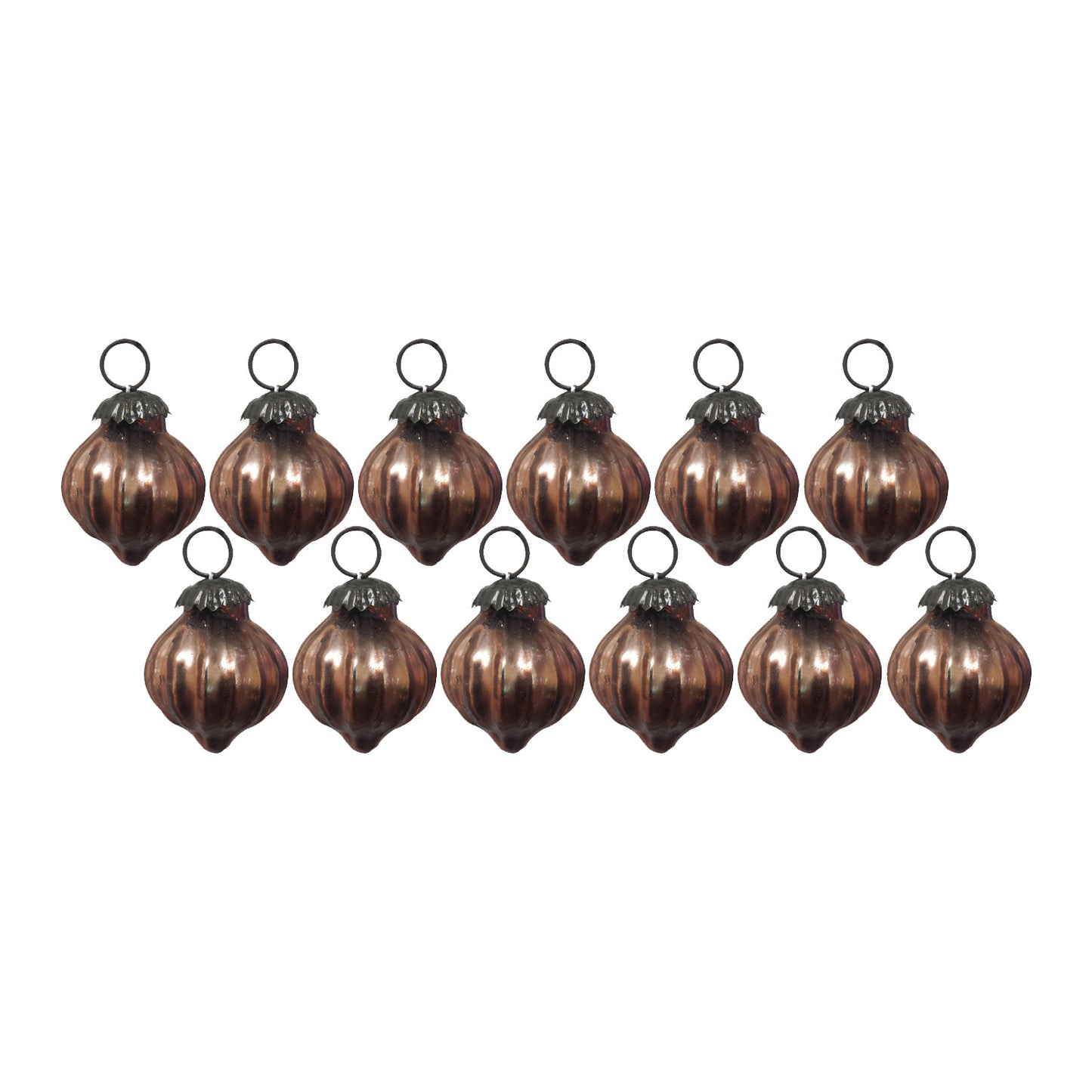 GiftBay Christmas Glass Ornament 010 (Set of 12)