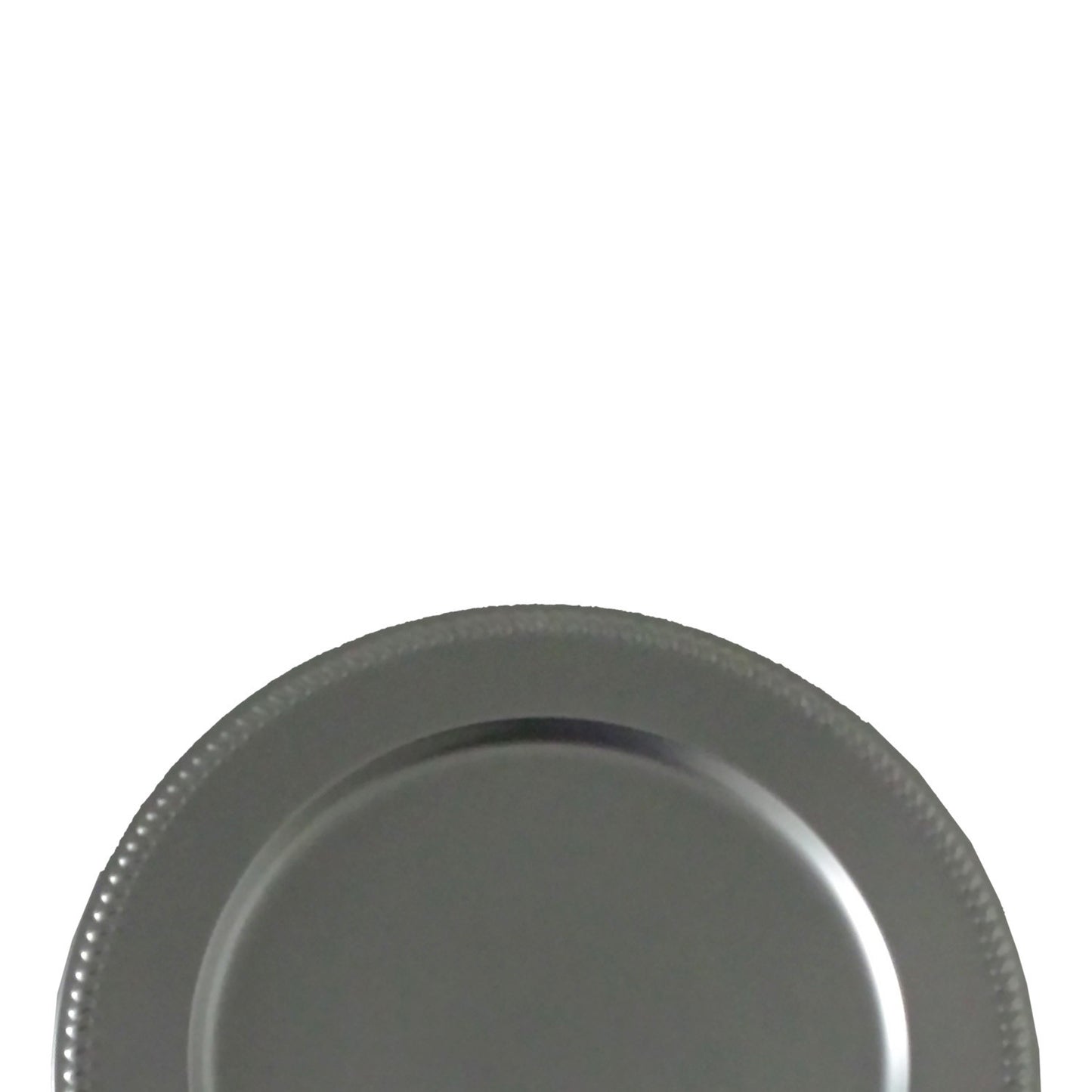 GiftBay Creations CP-007(S/6) Wedding Metal Charger Plates 13" Round, Silver Finish Set of 6 Plates