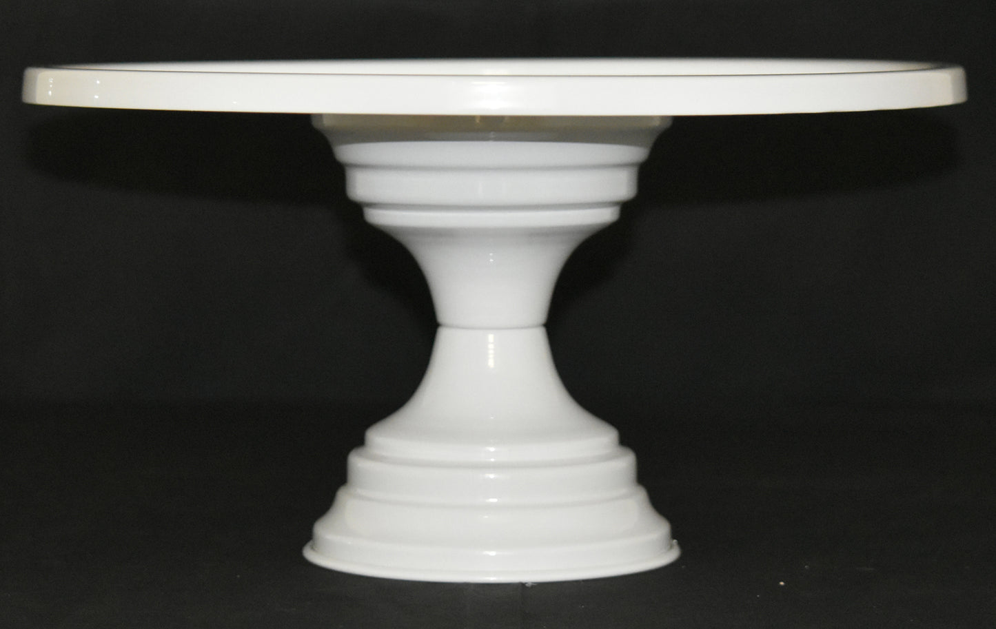 GiftBay Creations® Pedestal Cake Stand 13" Diameter (Top) Metal (White)