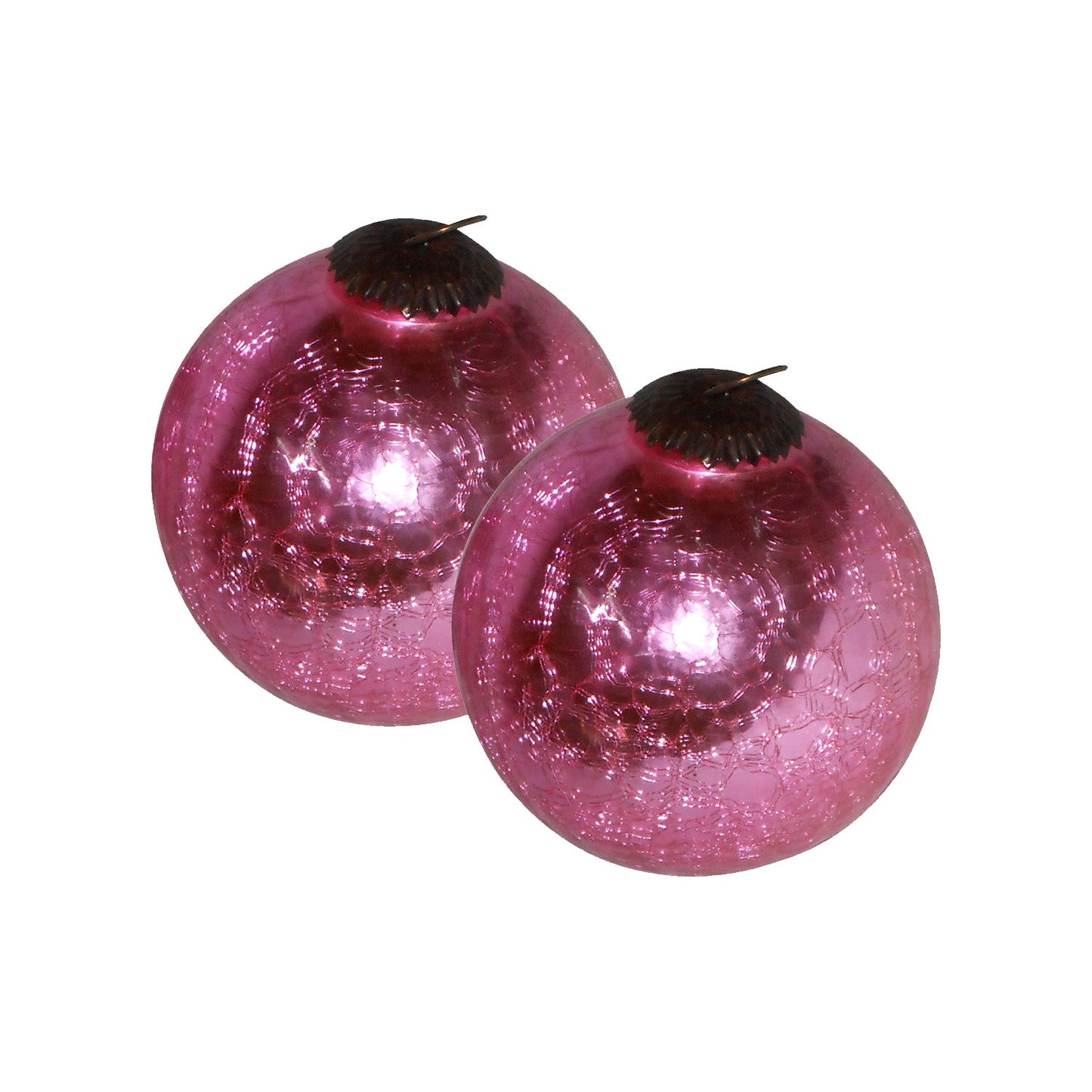 GiftBay 176(S/2) Glass Christmas Tree Ornament Set of 2 Pieces