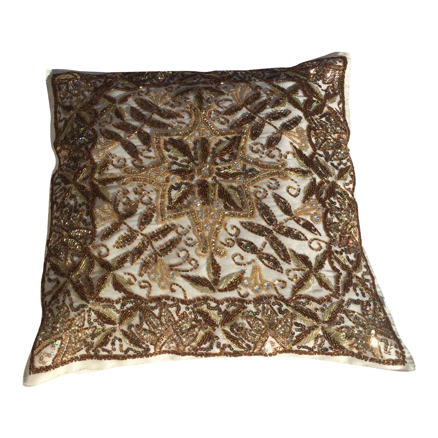 GiftBay Square Shape Set of 2 Throw Pillow Cushion Cover 16" x 16" with Pillow