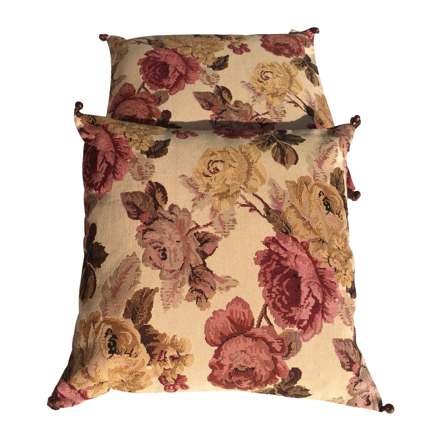 GiftBay Square Shape Set of 2 Throw Pillow Cushion Cover 16" x 16" with Pillow