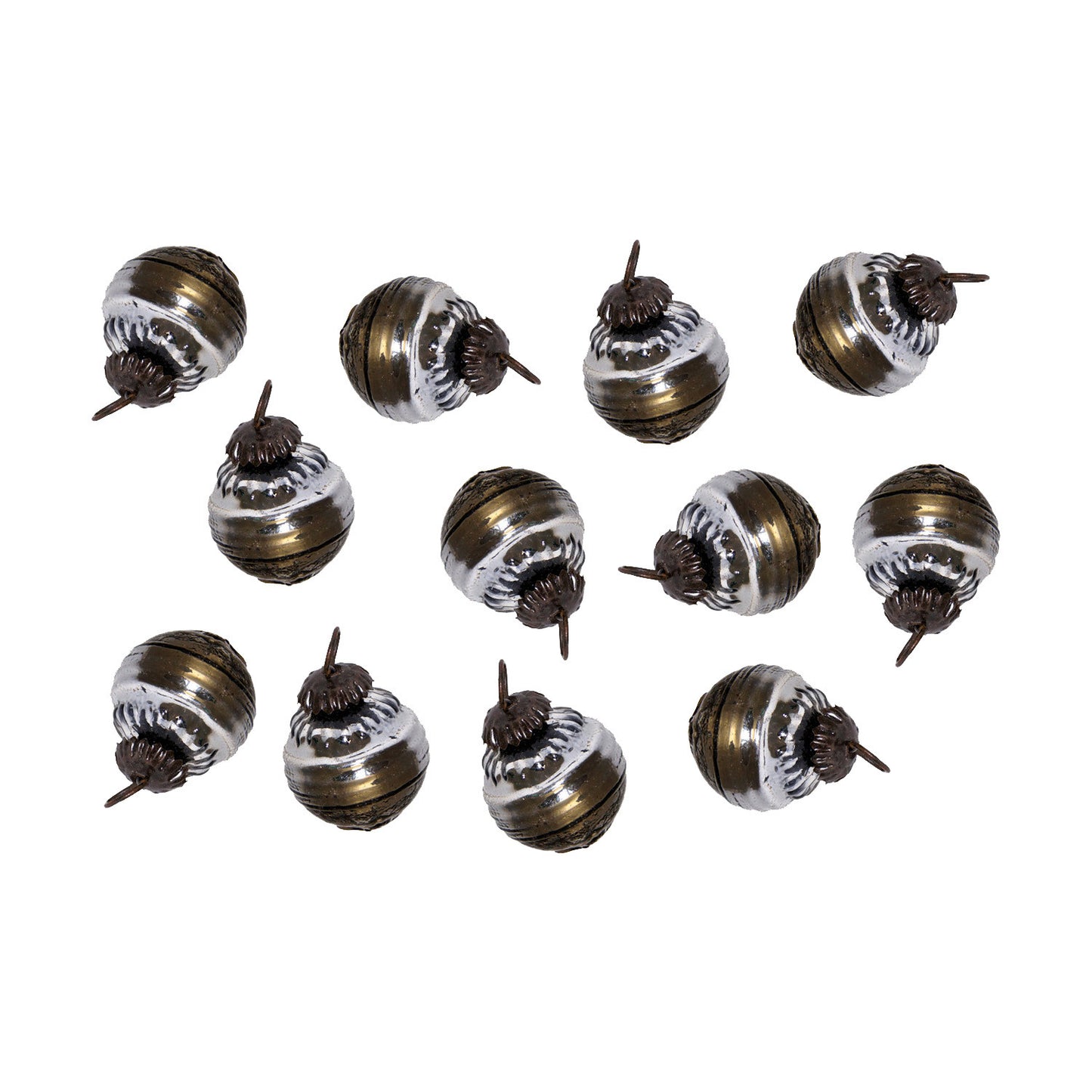 GiftBay Christmas Glass Ornament 018 (Set of 12)