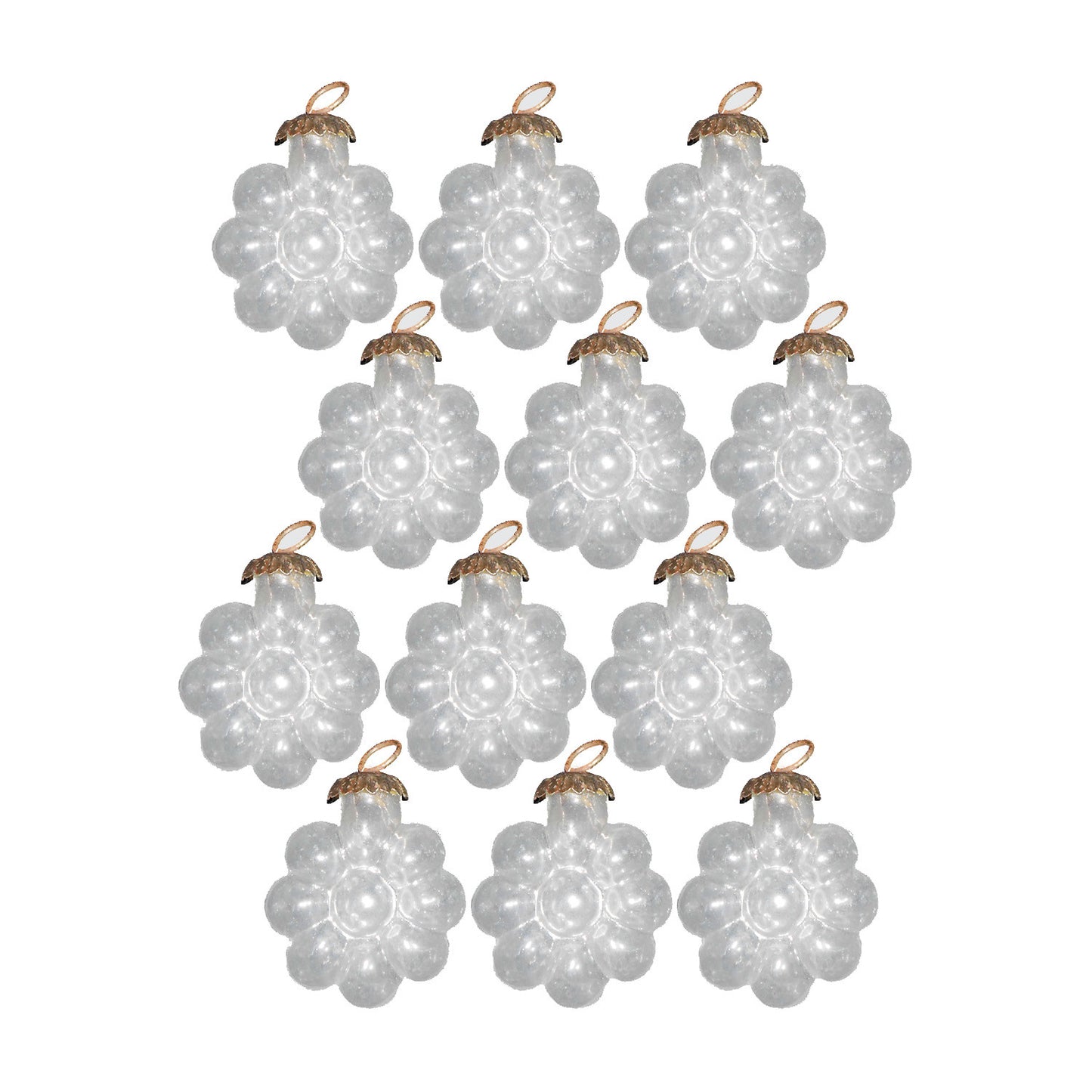 GiftBay Christmas Glass Ornament 017 (Set of 12)