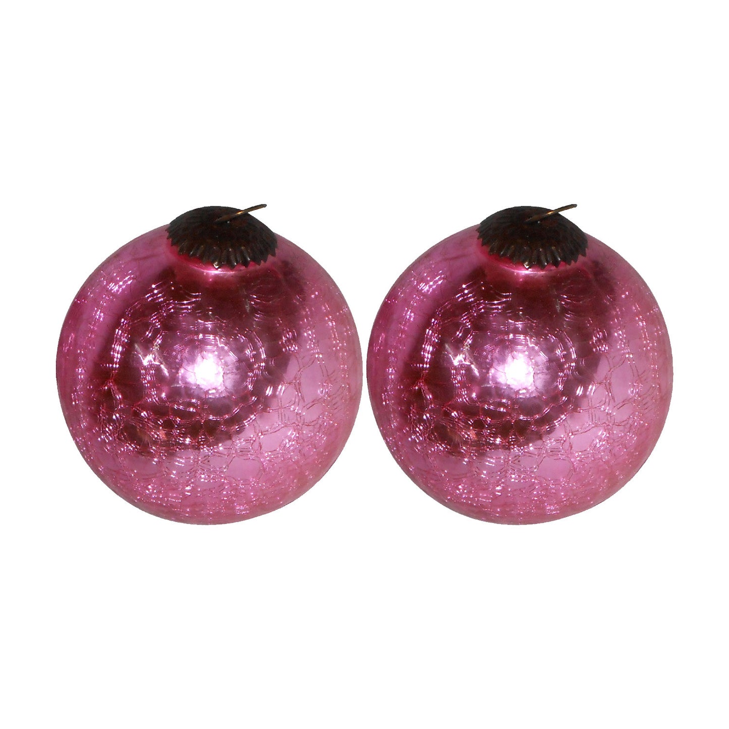 GiftBay 176(S/2) Glass Christmas Tree Ornament Set of 2 Pieces