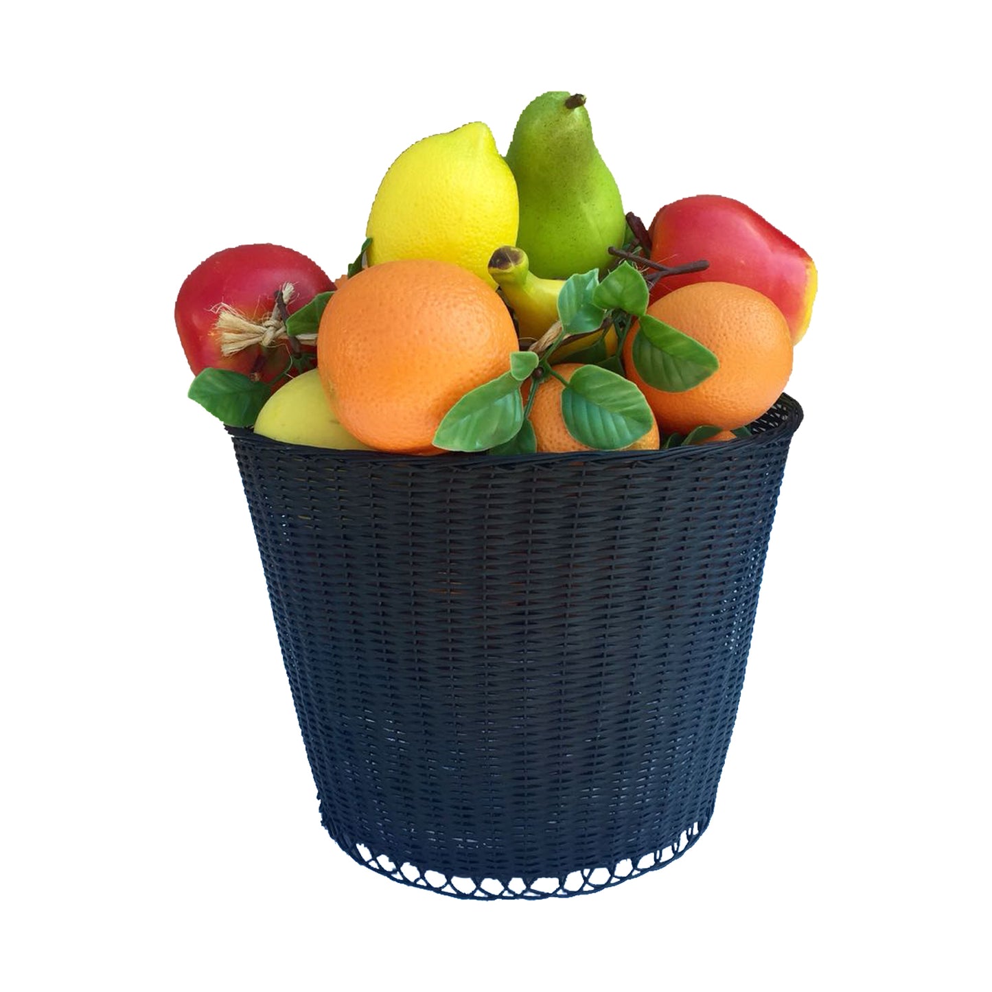 GiftBay Creations Sturdy Metal Wire Basket Set of 2 Pieces, 9.5" high, Powder-Coated, Black