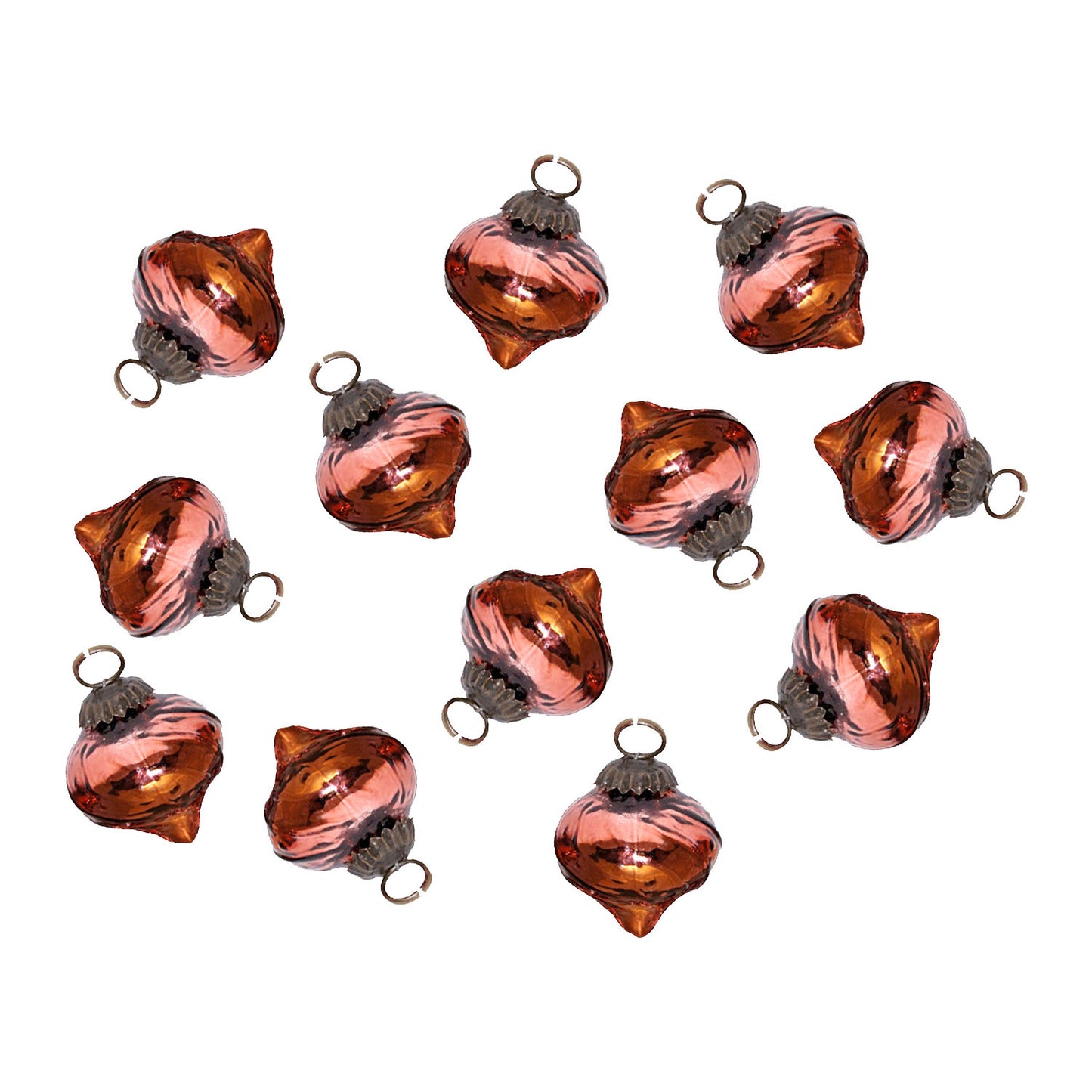 GiftBay Christmas Glass Ornament 015 (Set of 12)