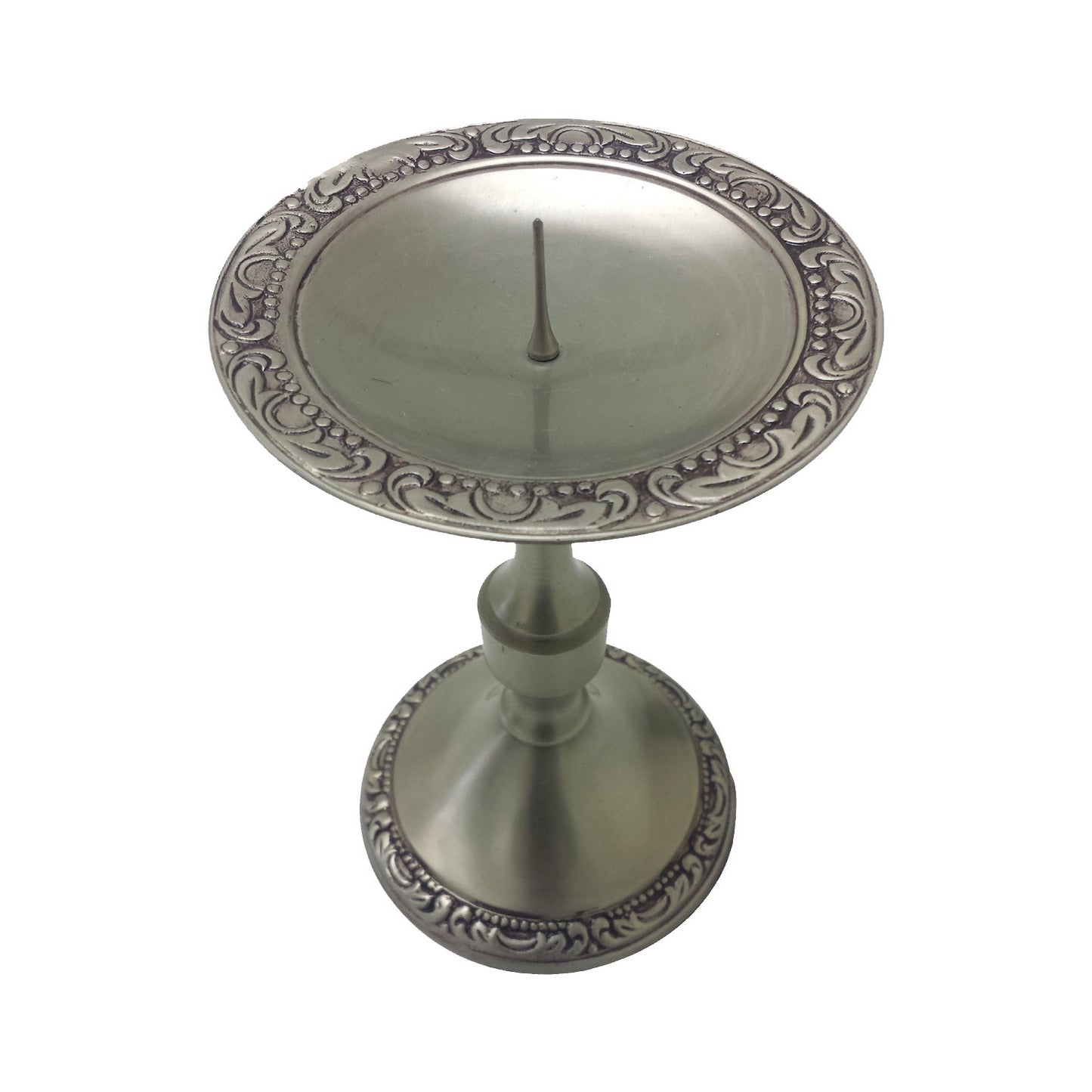 GiftBay 1005 Candlestick Holder, Antique Pewter Finish, 6"h
