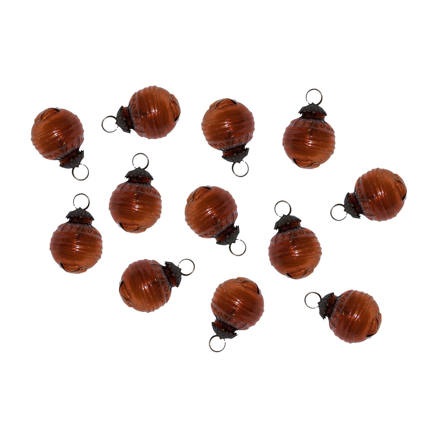 GiftBay Christmas Glass Ornament 025 (Set of 12)