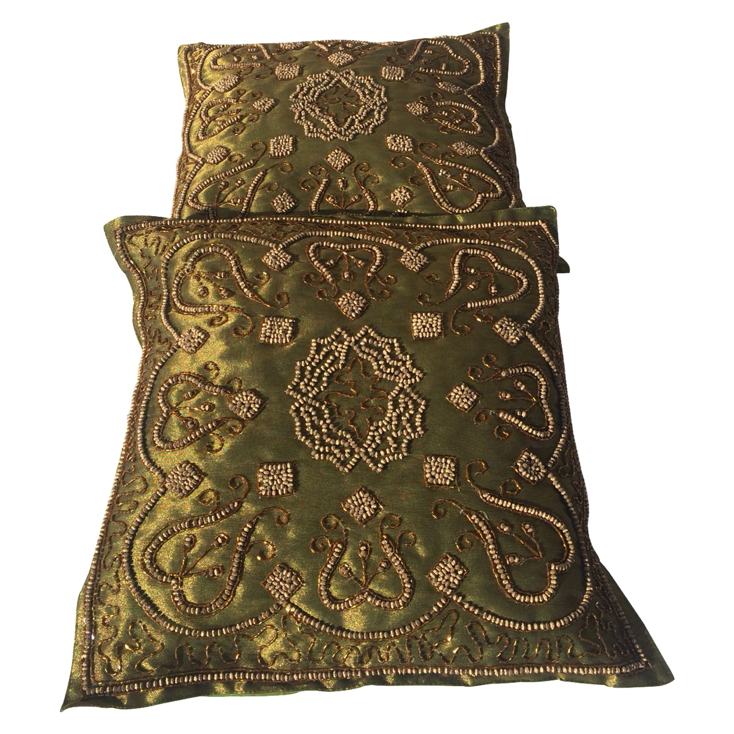 GiftBay Square Shape Set of 2 Throw Pillow Cushion Cover 16" x 16" with Pillow