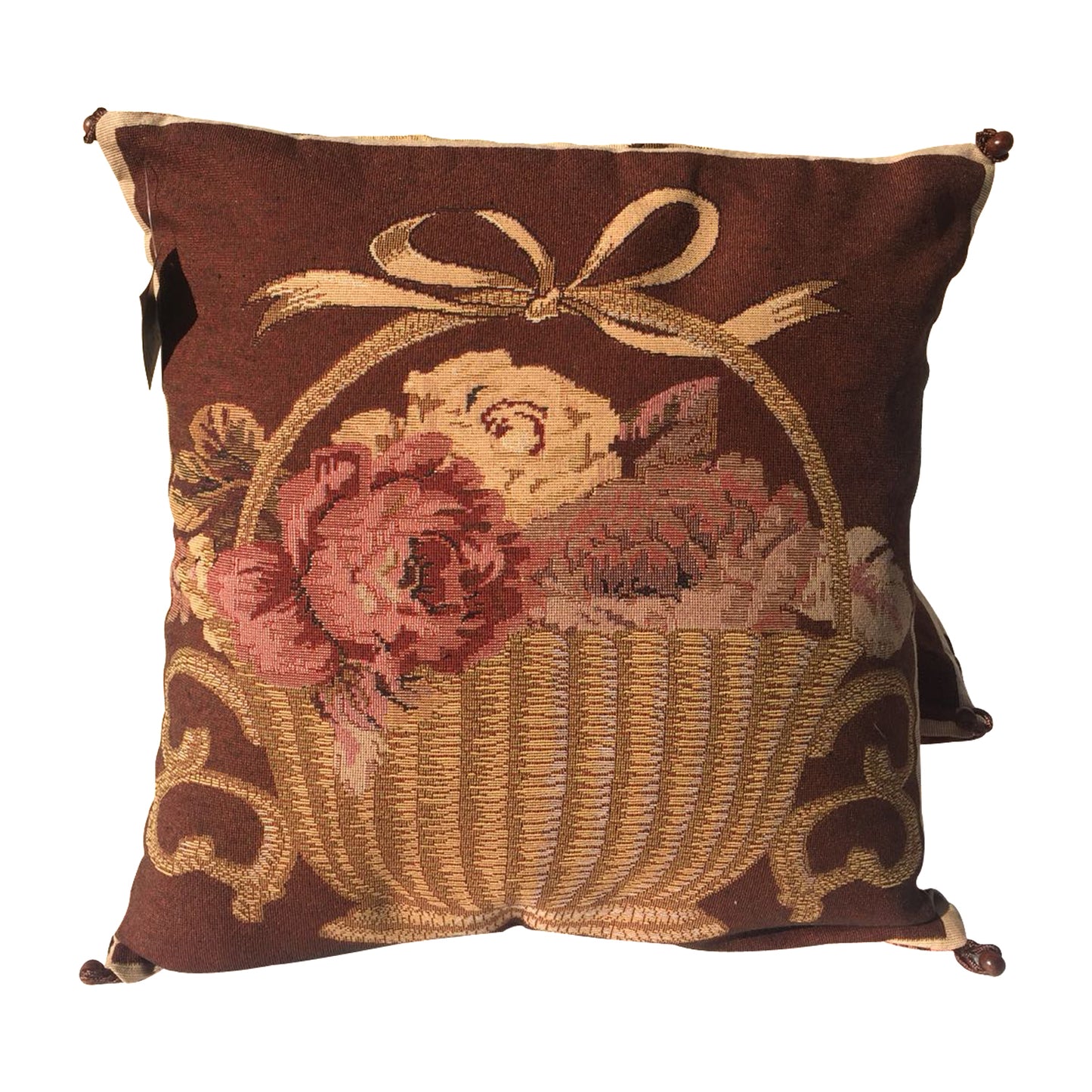 GiftBay Square Shape Set of 2 Throw Pillow Cushion Cover 16" x 16" with Pillow