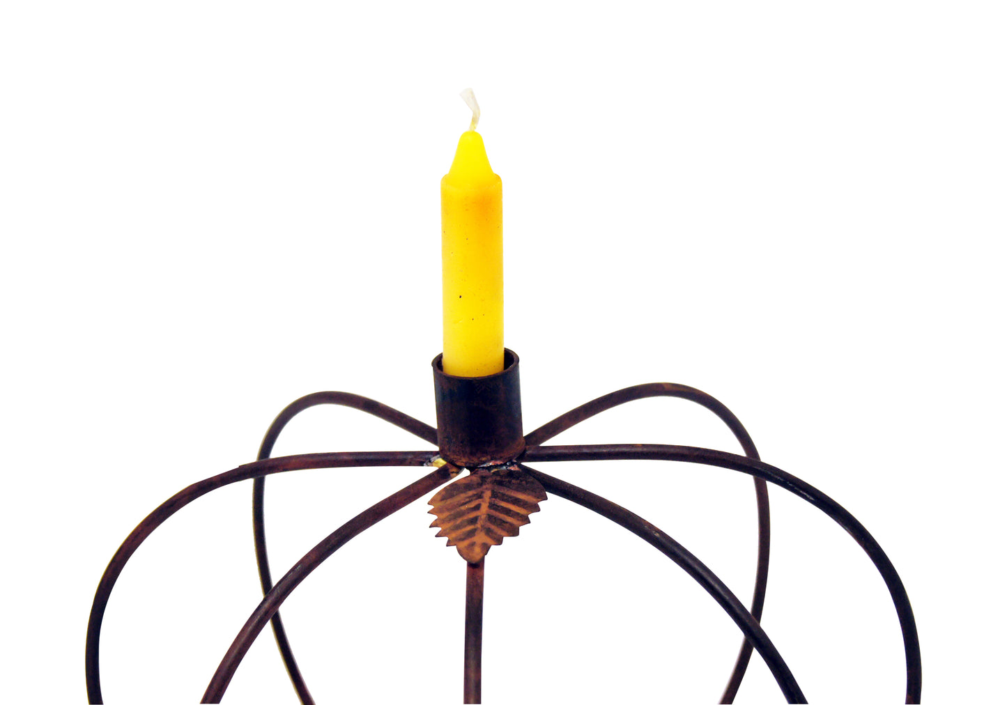 GiftBay 1057(S/3) Pumpkin Candle Holder Set of 3 Pieces, Iron 8", 7" & 6" Height