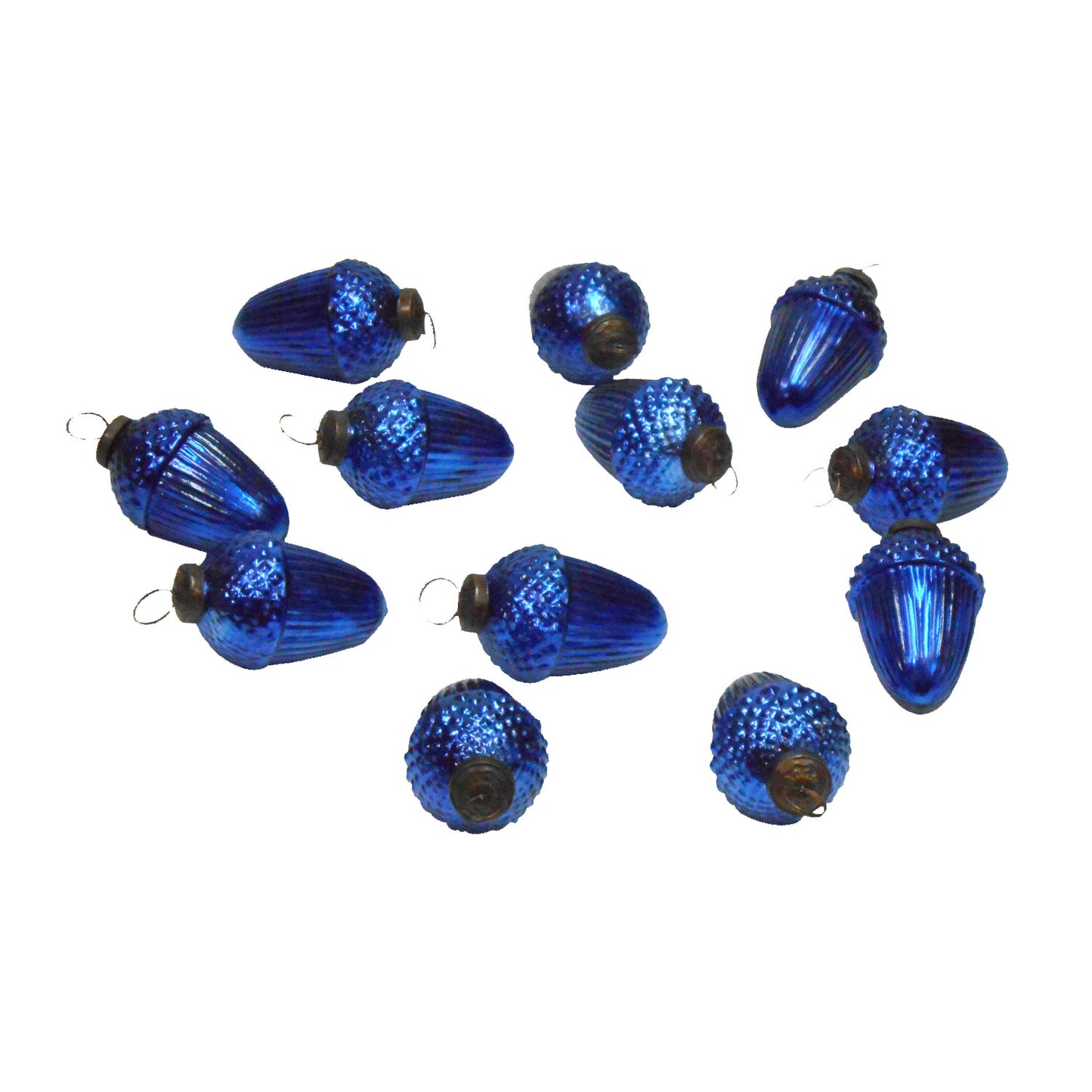 GiftBay Creations ORN-112(S/12) Antique-look Glass Ornament 3.5" H, Set of 12 for Christmas Tree Decoration