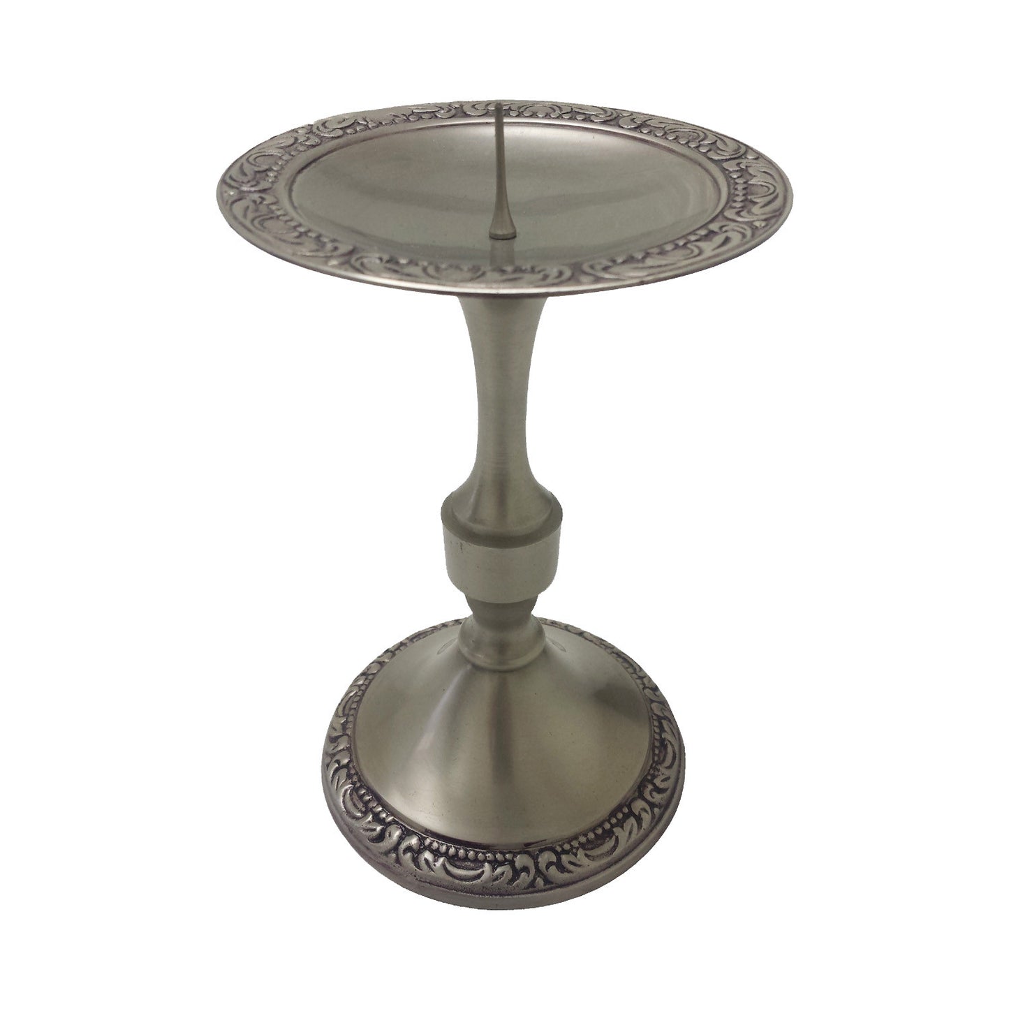GiftBay 1005 Candlestick Holder, Antique Pewter Finish, 6"h