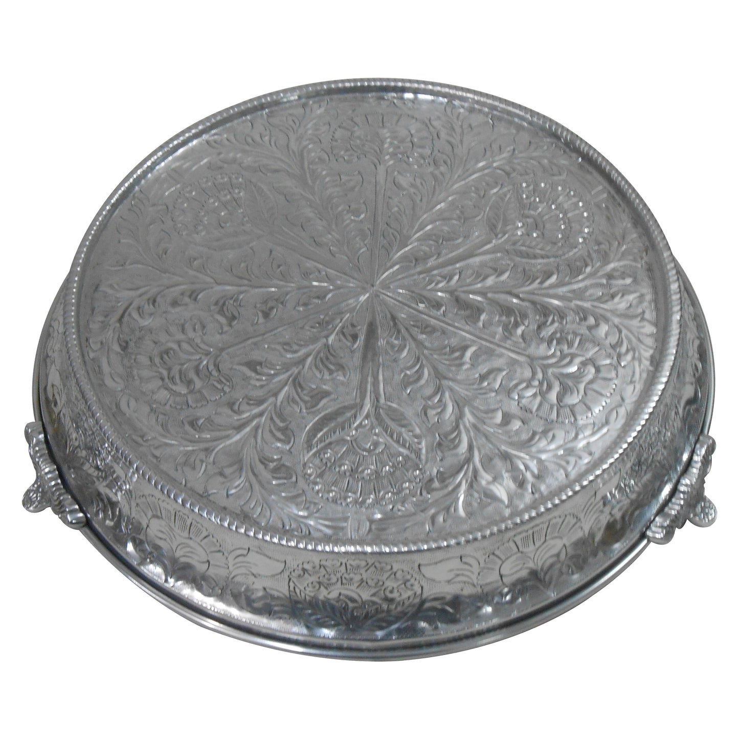 GiftBay Wedding Cake Stand Tapered Round 18", Silver