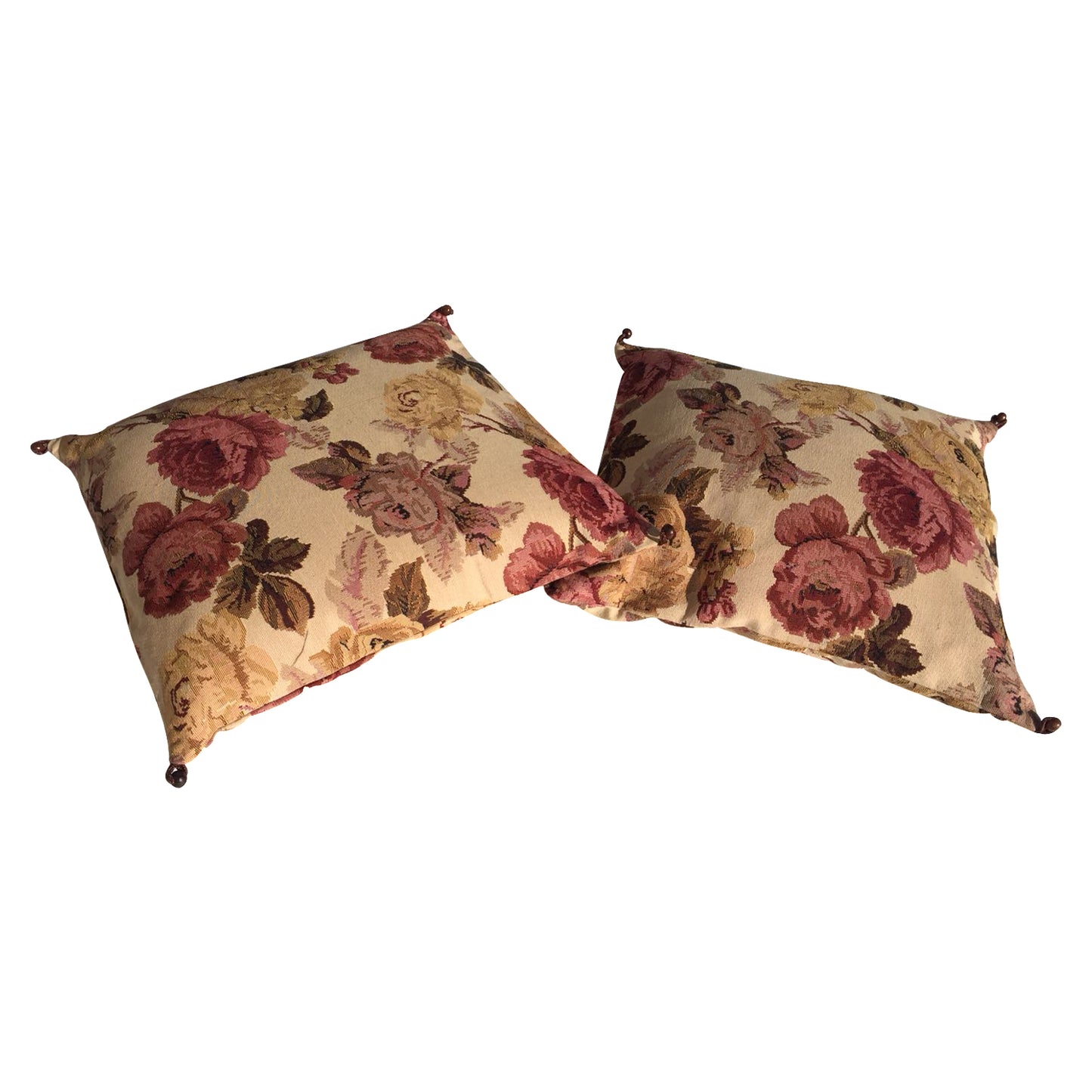 GiftBay Square Shape Set of 2 Throw Pillow Cushion Cover 16" x 16" with Pillow