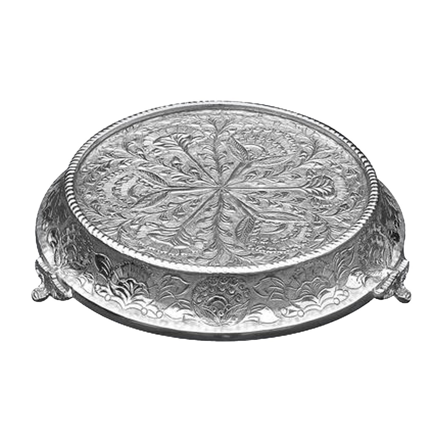 GiftBay Wedding Cake Stand Tapered Round 12", Silver