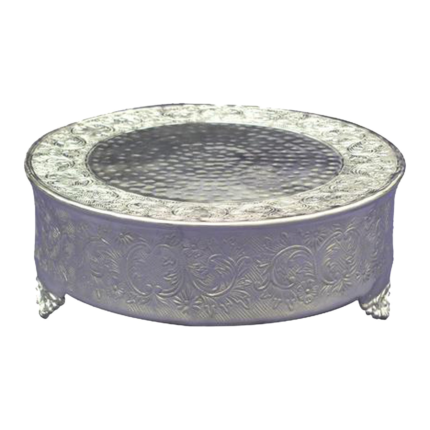 GiftBay Wedding Cake Stand Round 22", Silver