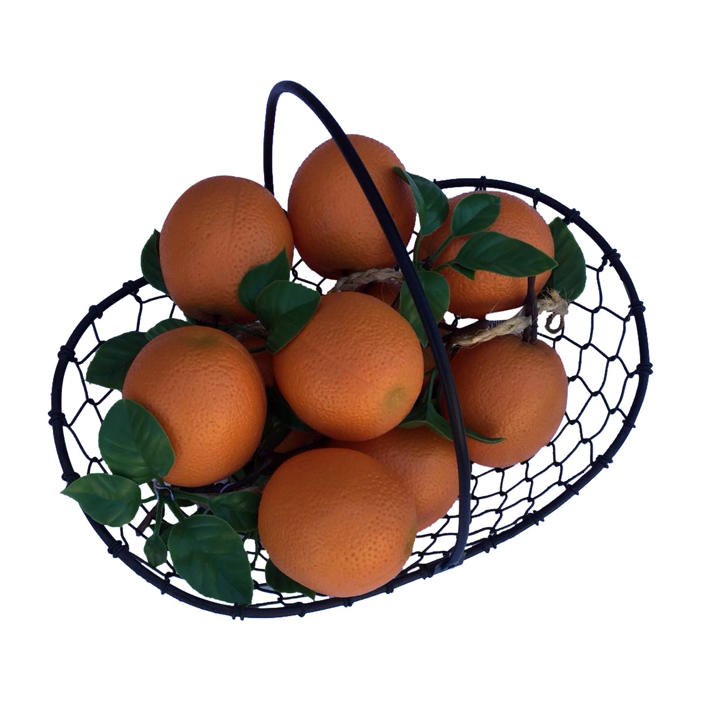 GiftBay 903 Metal Wire Basket Black 12"x9"x4" High