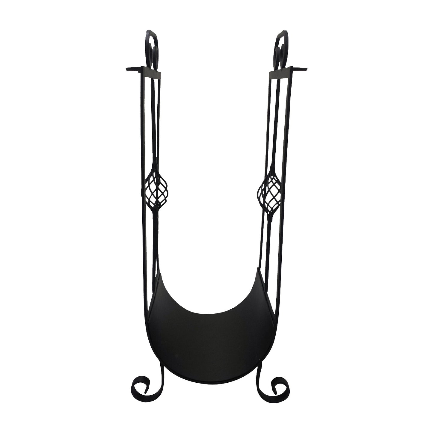 GiftBay 1112 (S/5) Fire Tool Set & Log Holder| 31.5" High | Wrought Iron | Shovel Poker Brush Tongs and Stand | Perfect for Fire Place .
