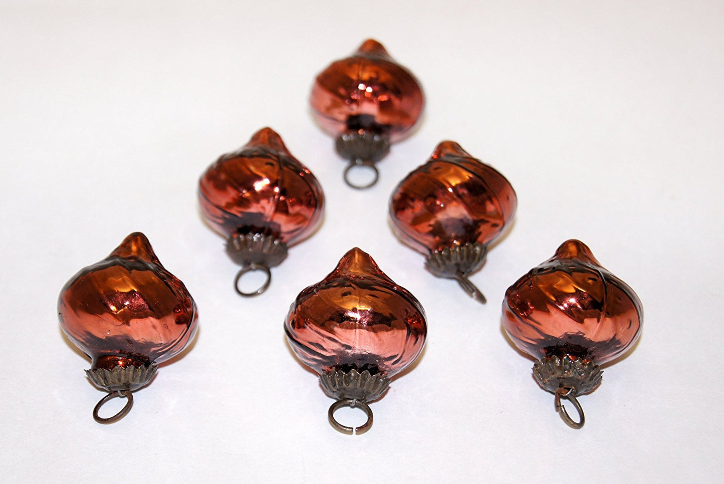 Giftbay Antique-look Glass Ornament Set of 6 for Christmas Tree Decoration