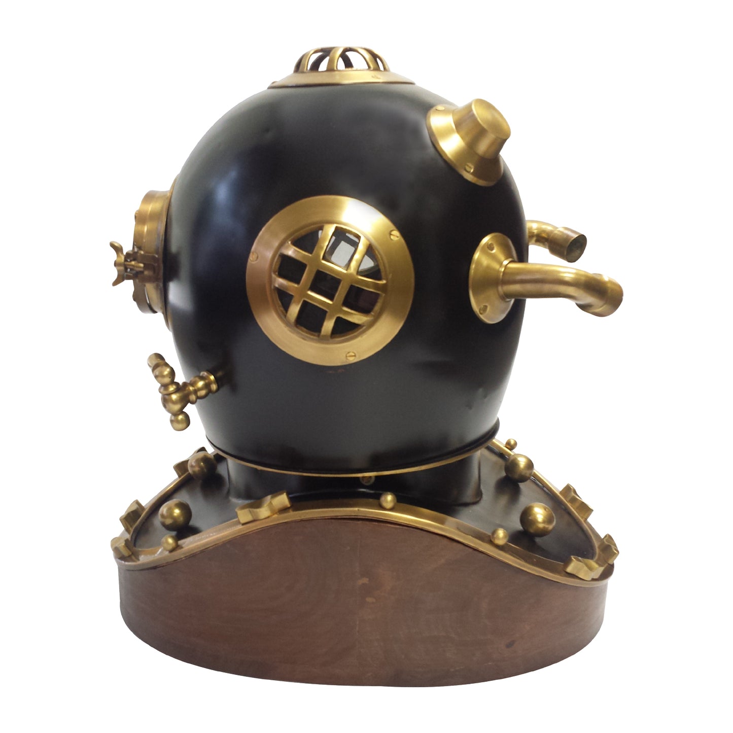 GiftBay Decorative Brass Diving Helmet, 17" Length x 13" Width
