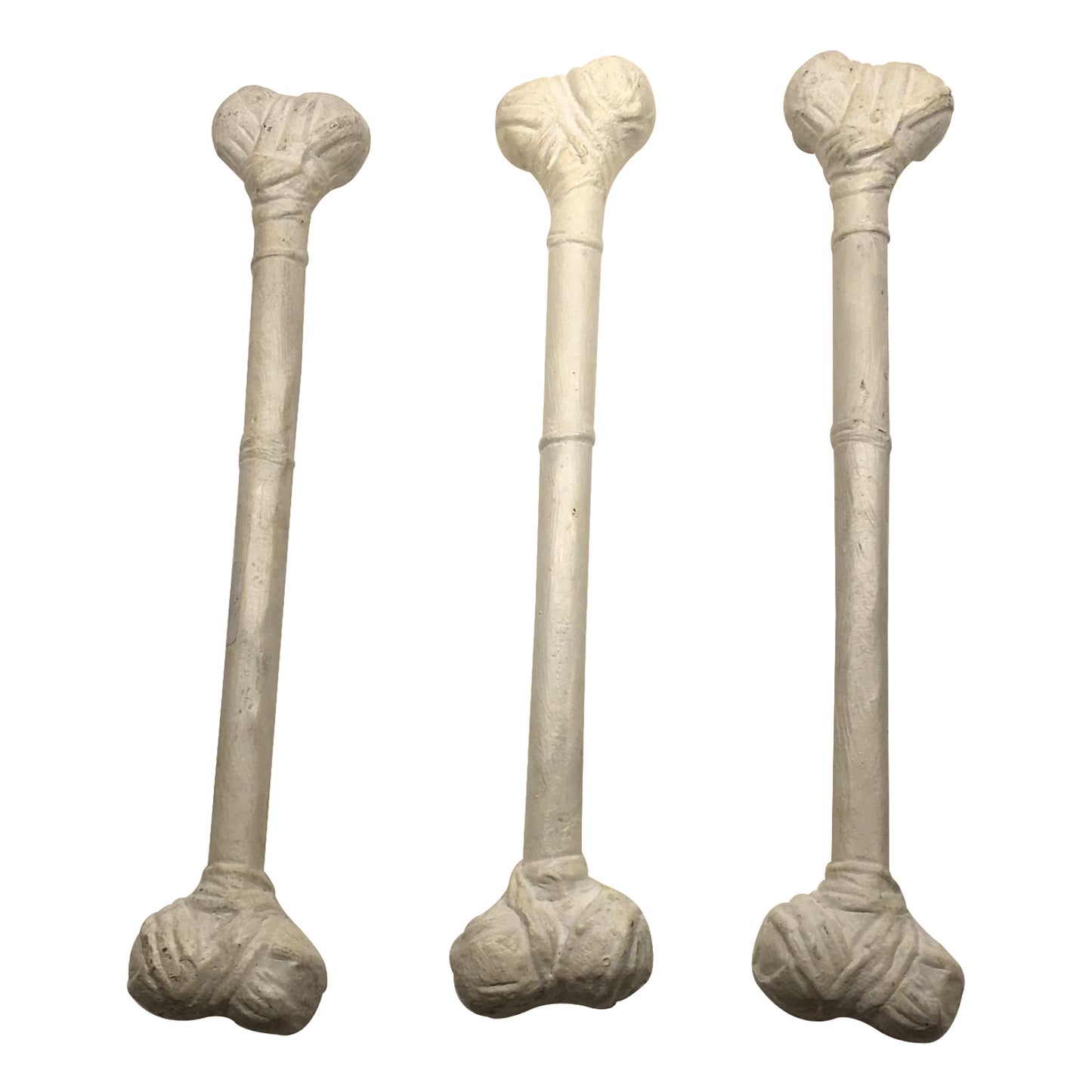 GiftBay Halloween Decoration Bone Set of 3 Pieces, Cast Aluminum Metal, 14.5" Long and 1.3 Lbs.