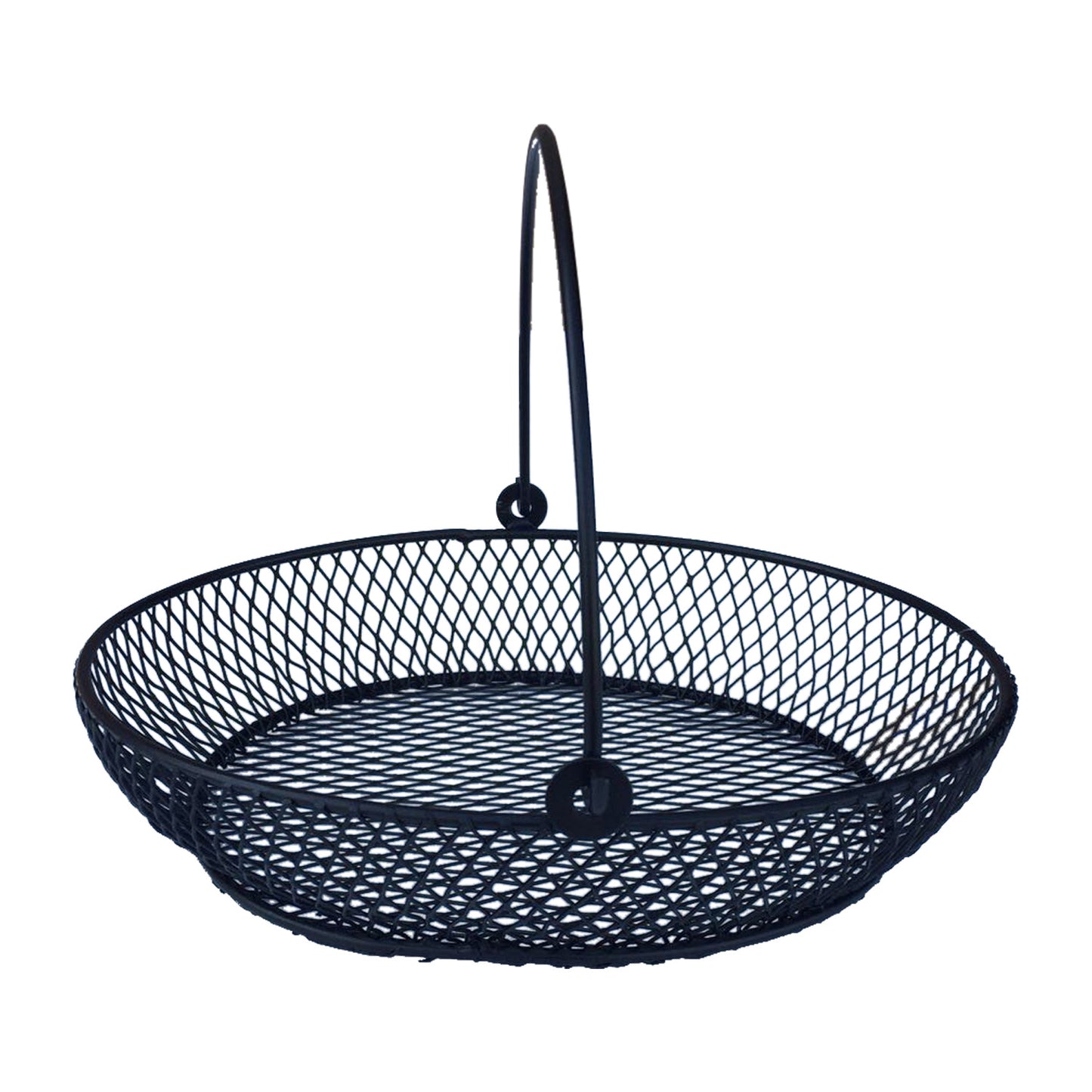 GiftBay 904 Wire Basket Black 10.5"x10.5"x2.5" High