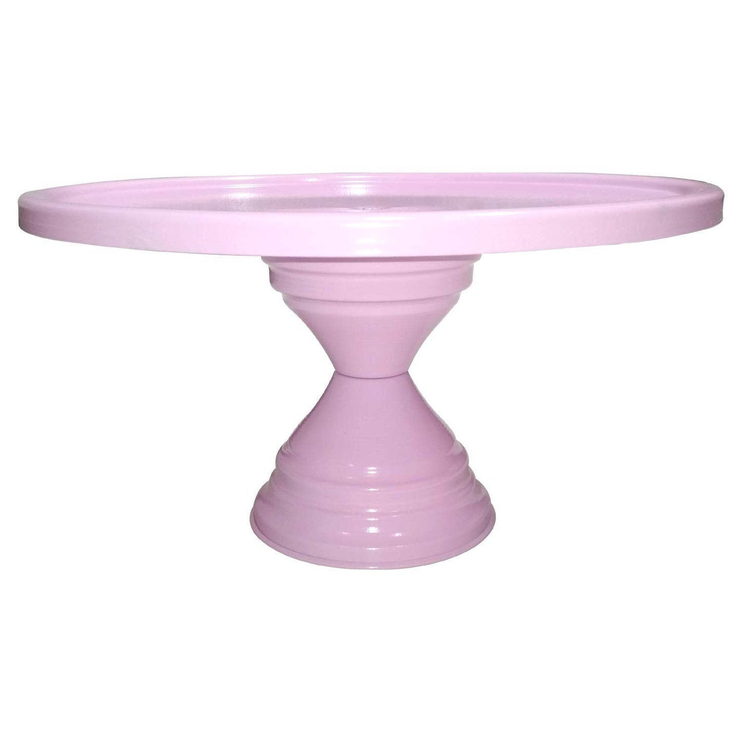 GiftBay Creations Cake Stand Pedestal 13" Diameter (Top), Strong Metal (Pink)