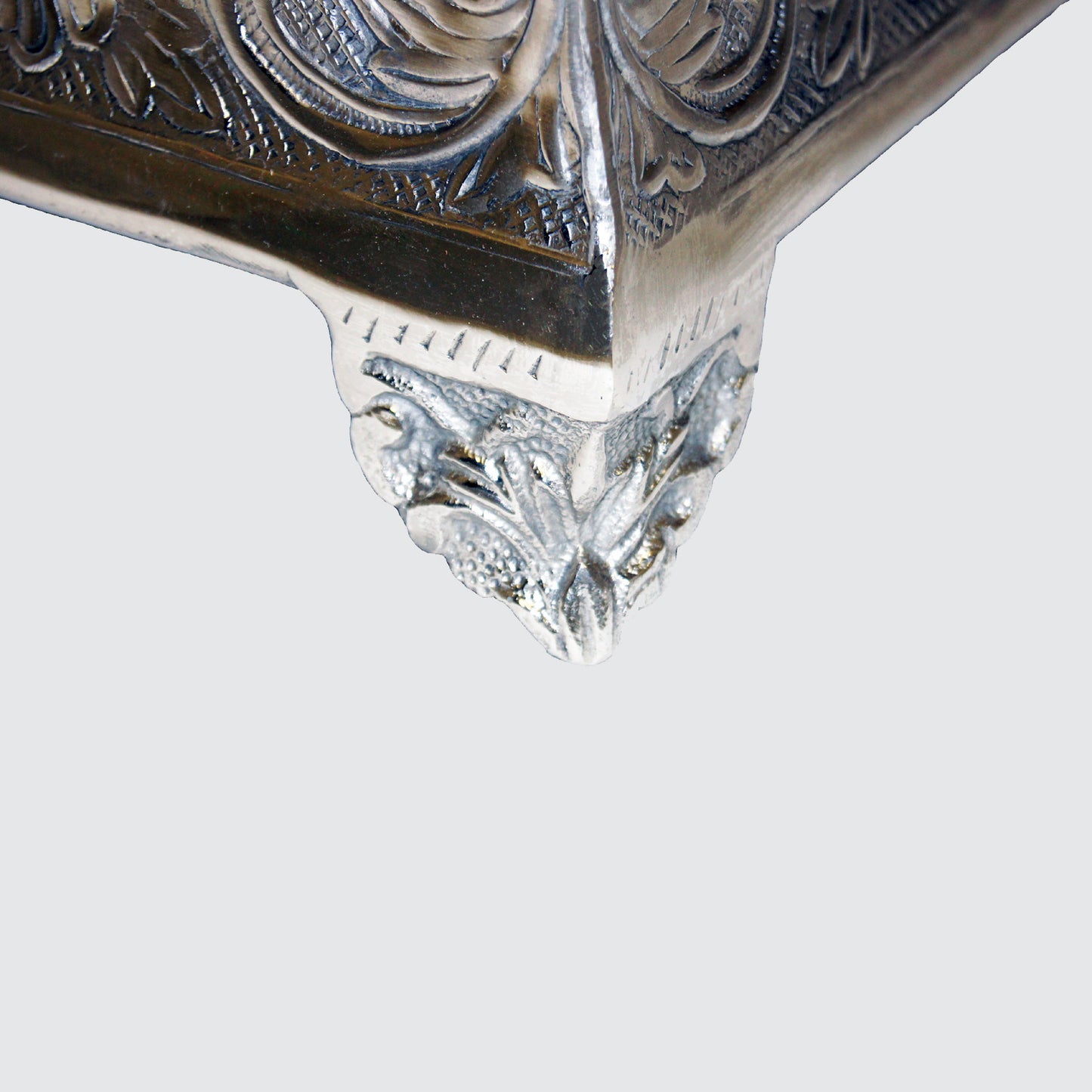 GiftBay Creations Wedding Cake Stand Square Silver Finish (14-Inch)